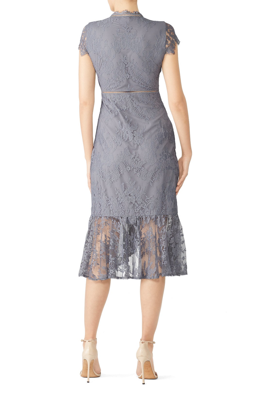Silver Myriem Lace Dress by Saylor 1