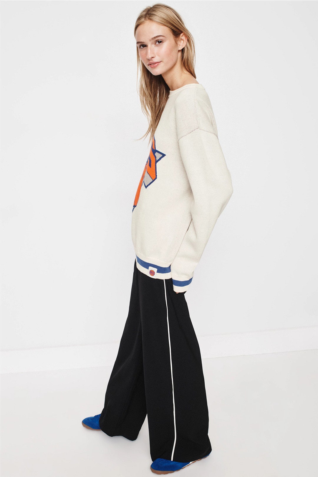 Knicks Crew Neck Sweater by Terez 1