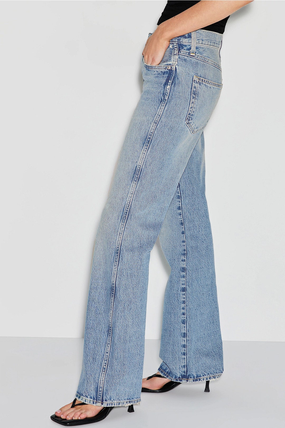 Marcenia Light Rise Flare Jeans by AMO 1