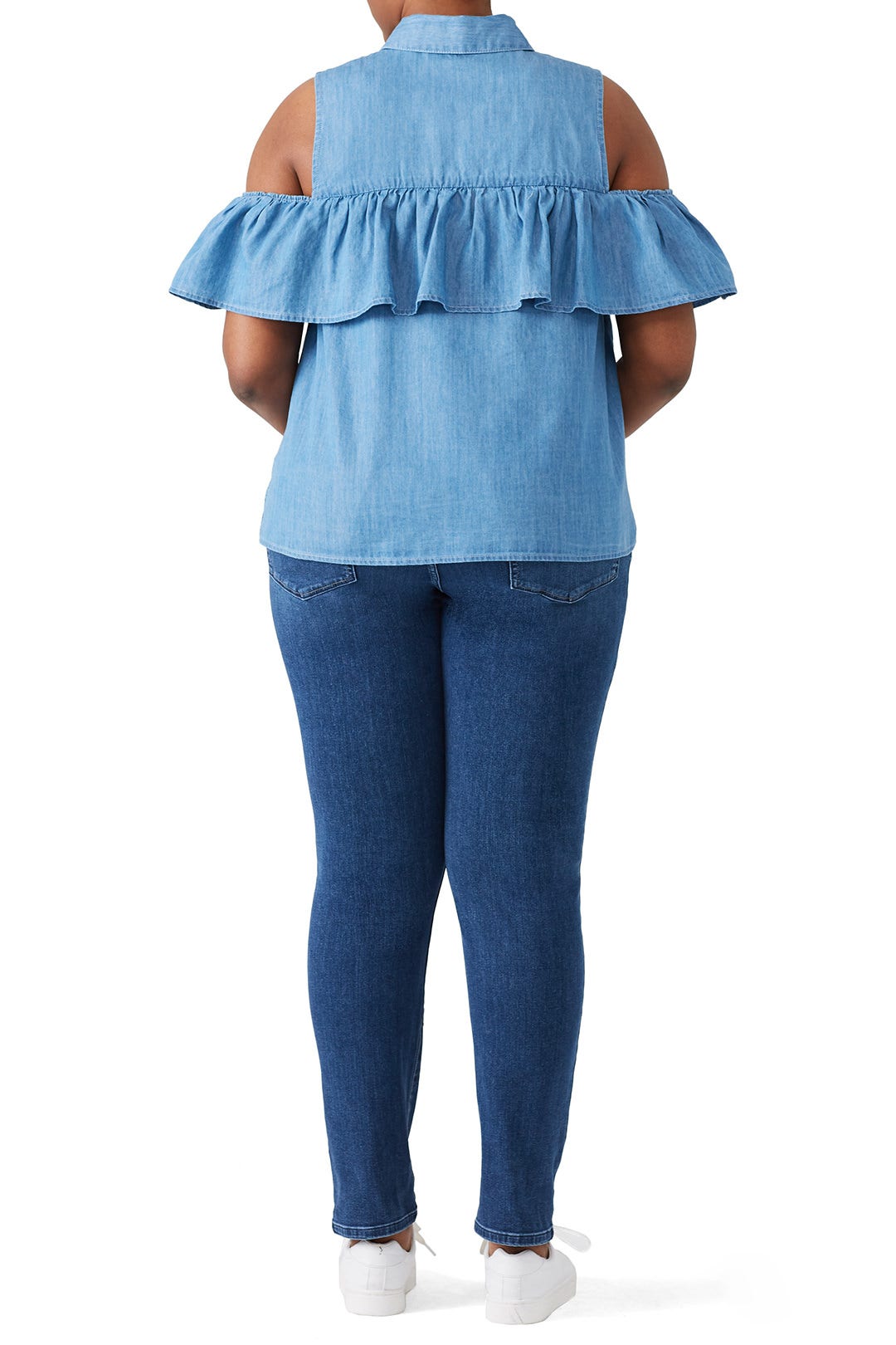Cold Shoulder Button Down by Draper James X ELOQUII 2