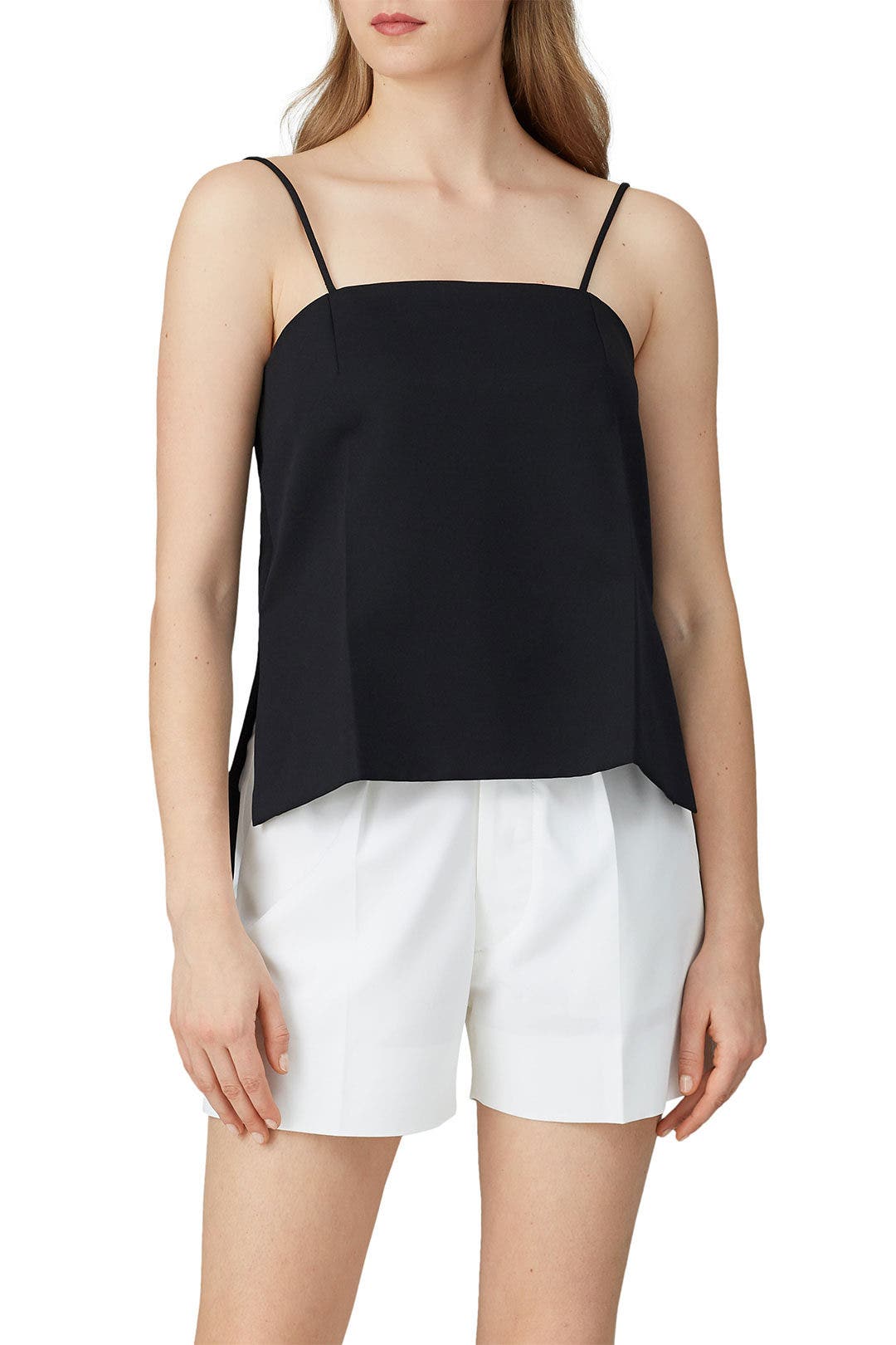 Black Square Neck Tank by Maison Margiela 1