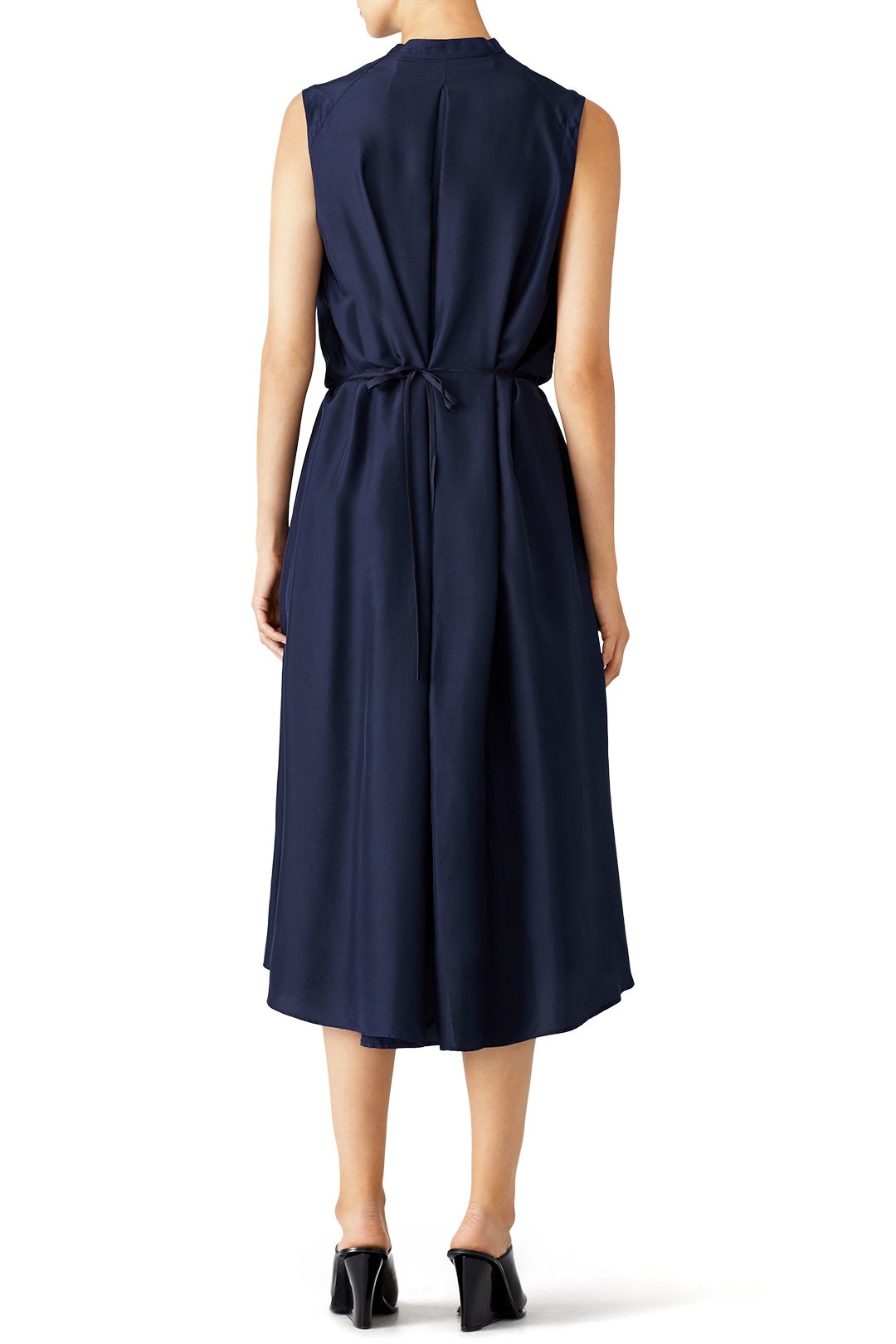 Navy Ruched Dress by VINCE. 2