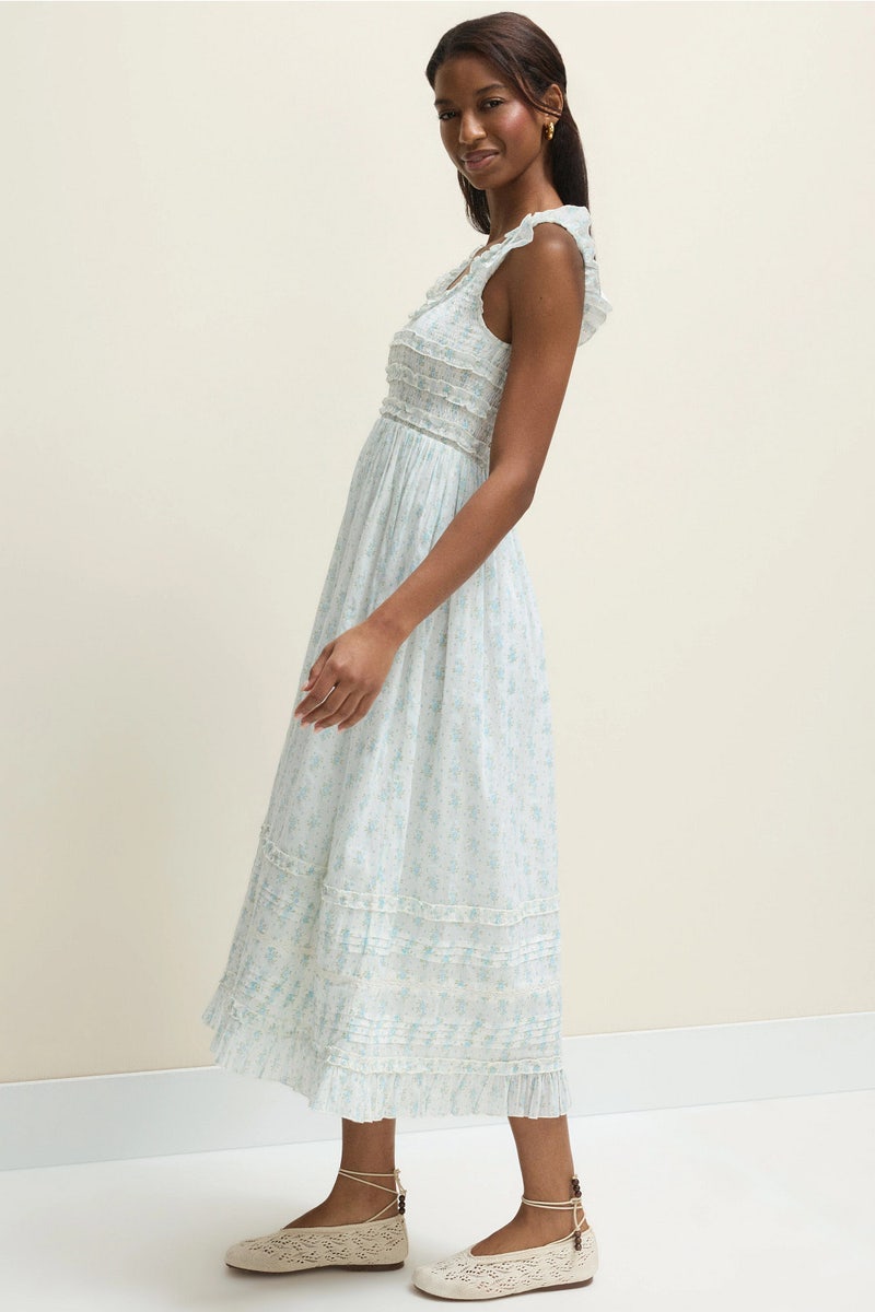 Green Stripe Ellie Nap Dress by Hill House Home | Rent the Runway