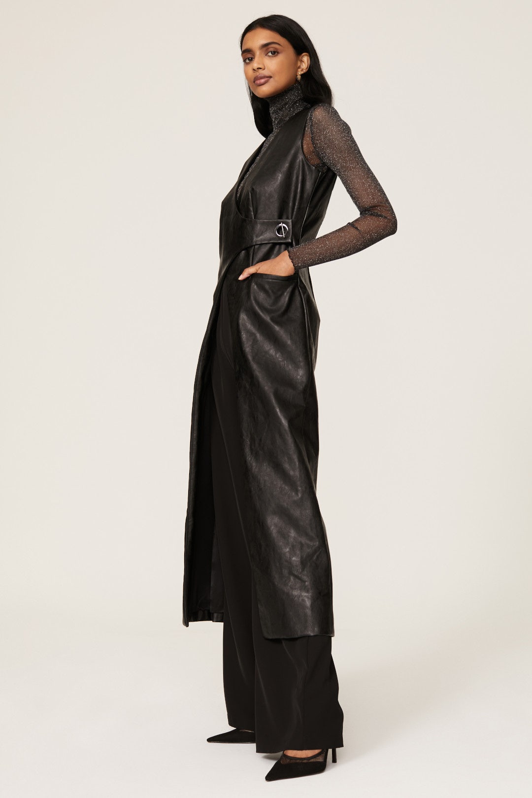 Leather Trench Vest by ALIÉTTE 1