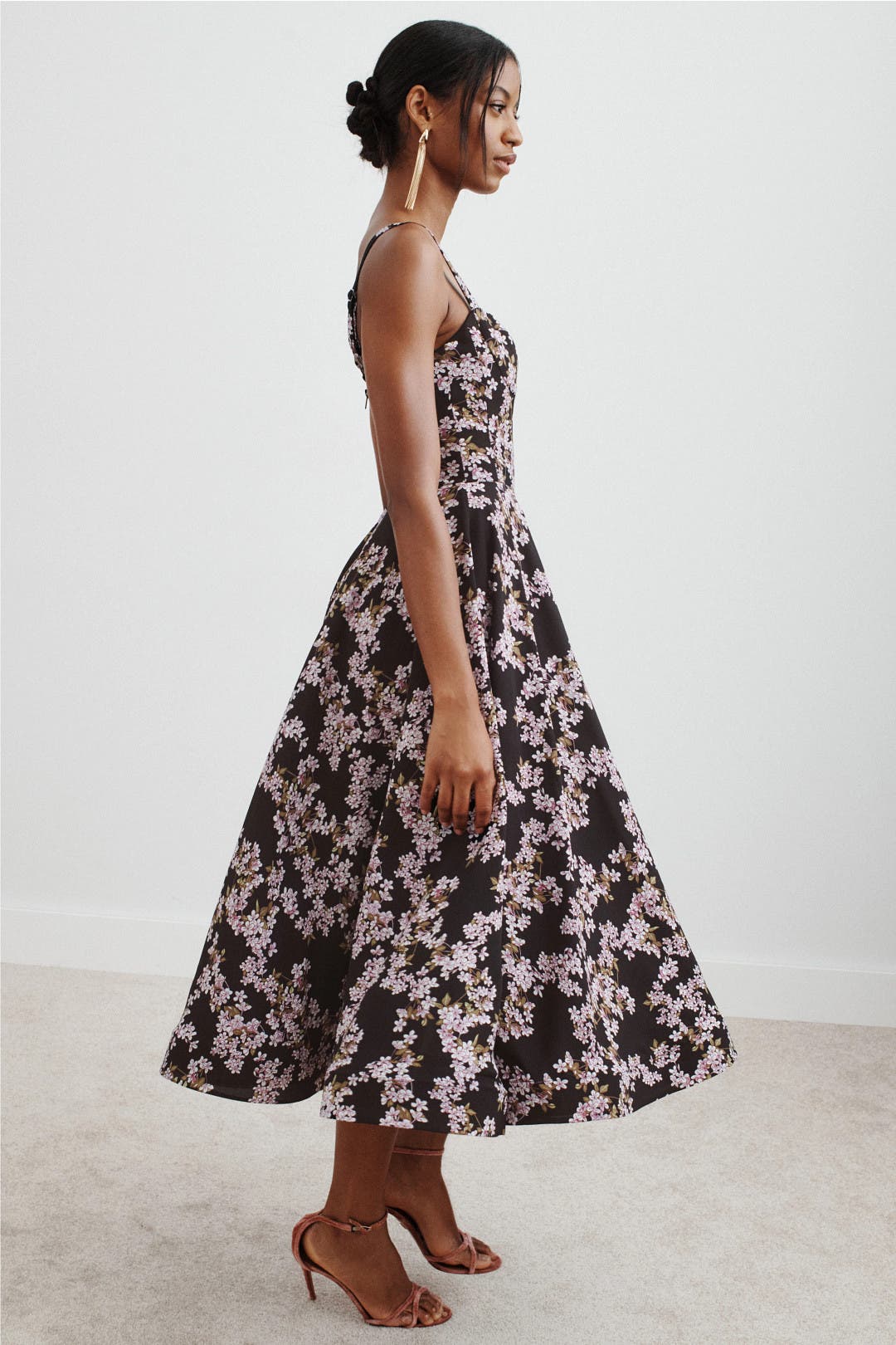 ワンピース andmary Lydia long dress Lydia Black Multi Midi Dress by Bronx Banco | Rent the Runway