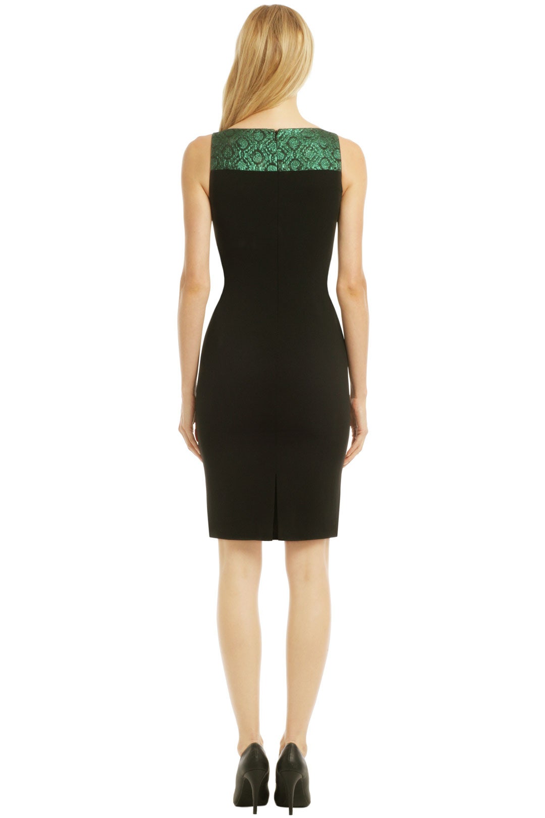 Green Illusionist Sheath by Badgley Mischka 2
