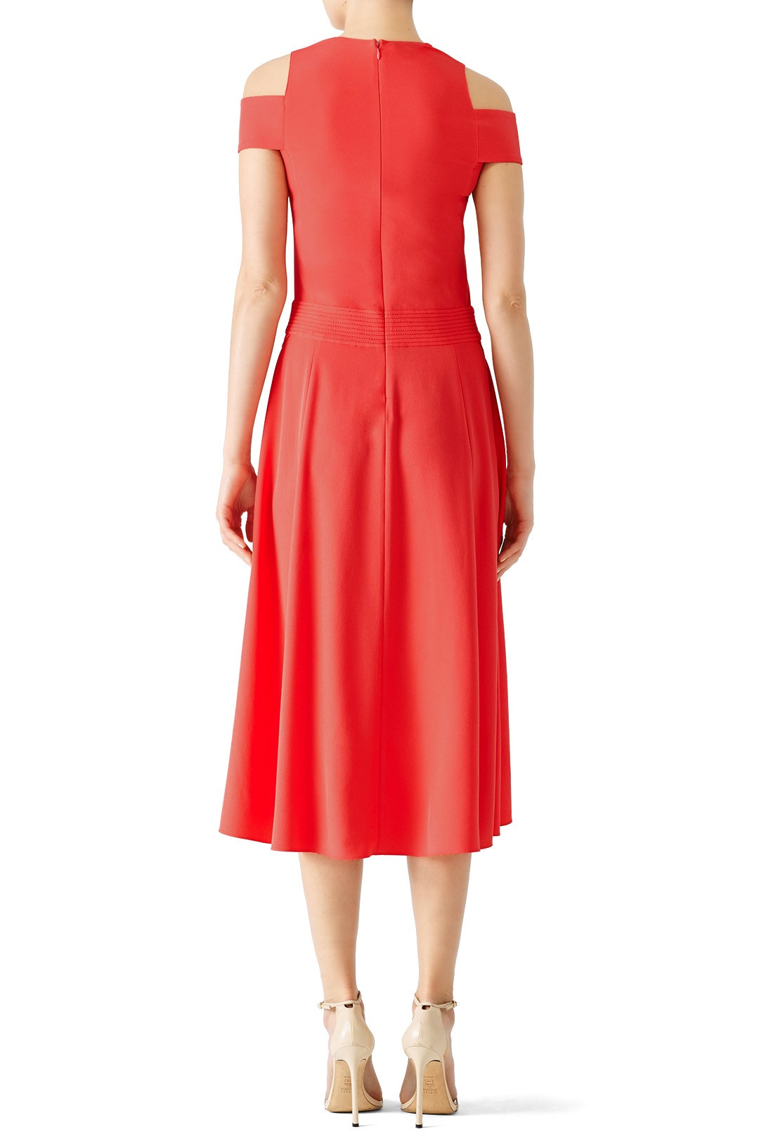 Poppy Cold Shoulder Dress by HALSTON 1