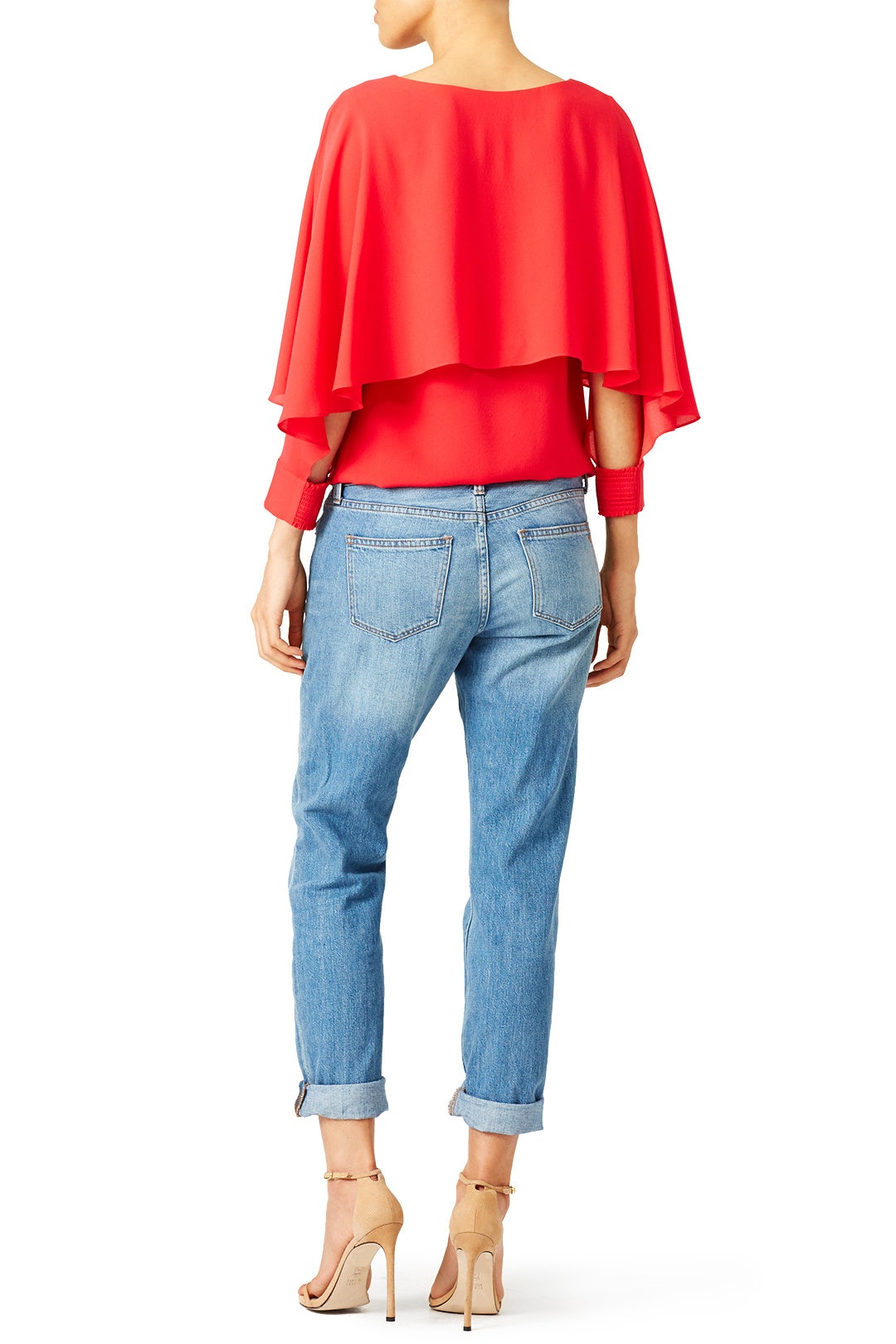 Red Miranda Tiered Top by Rachel Zoe 2