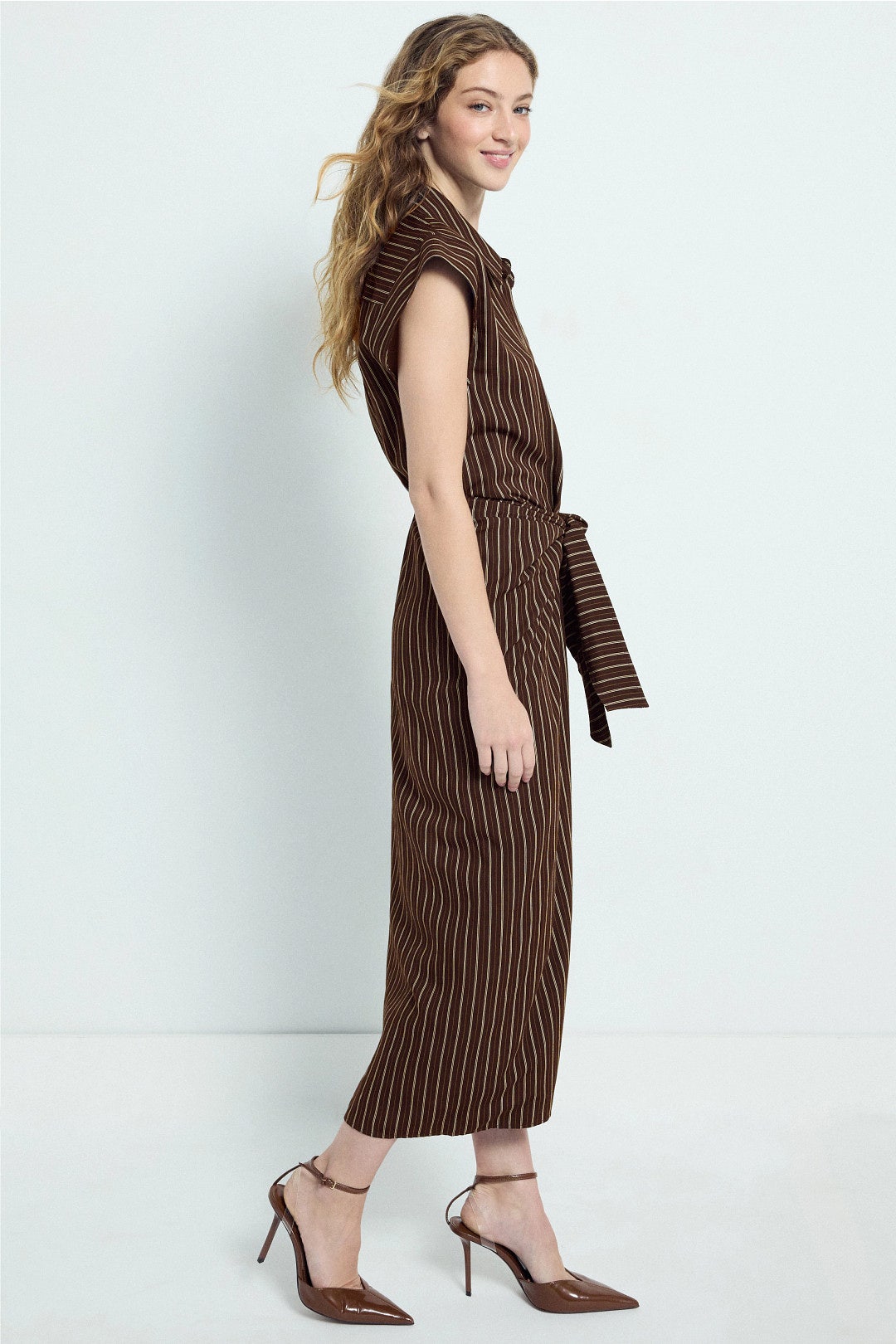 Emilia Striped Midi Dress by A.L.C. 1