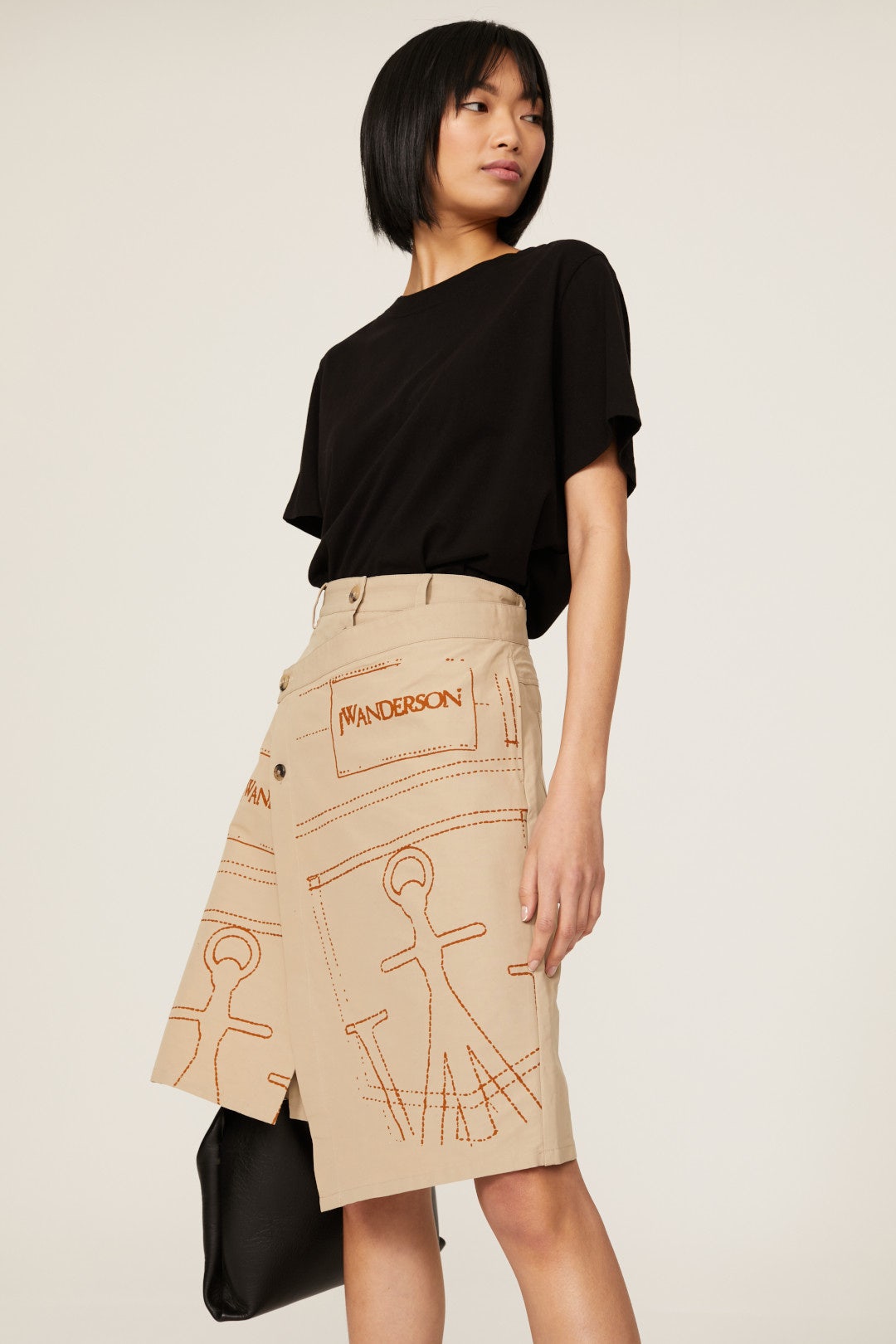 Logo A-line Skirt by JW Anderson 1
