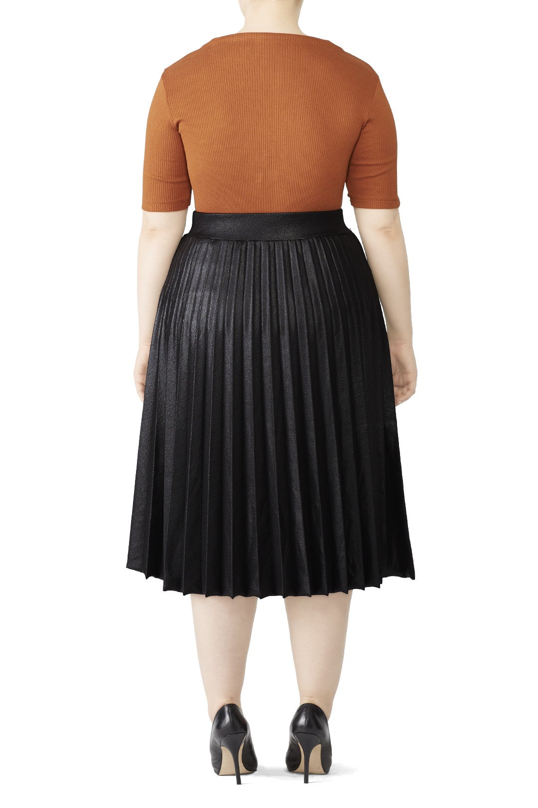 Black Pleated Skirt by LOST INK 1