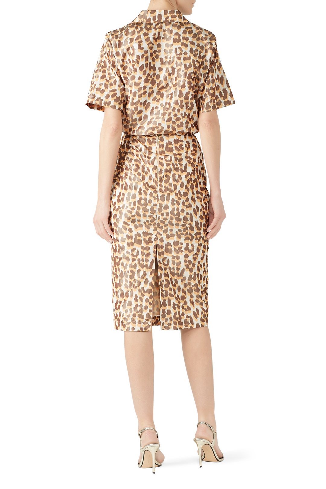 Leopard Fitted Midi Skirt by Rochas 1