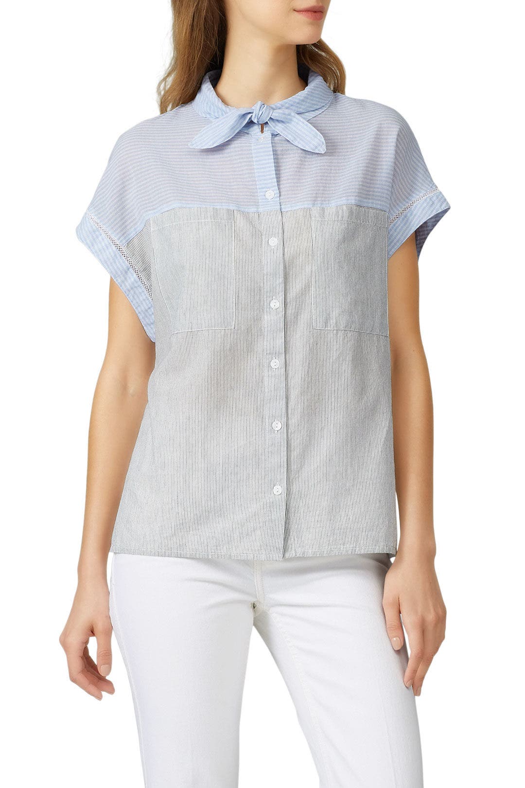 Blue Camp Top by sita murt 2