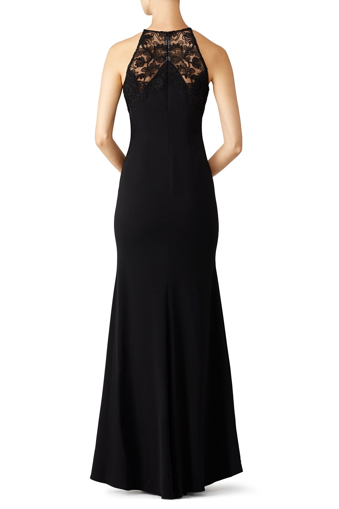 Black Lace Tyler Gown by Badgley Mischka 1