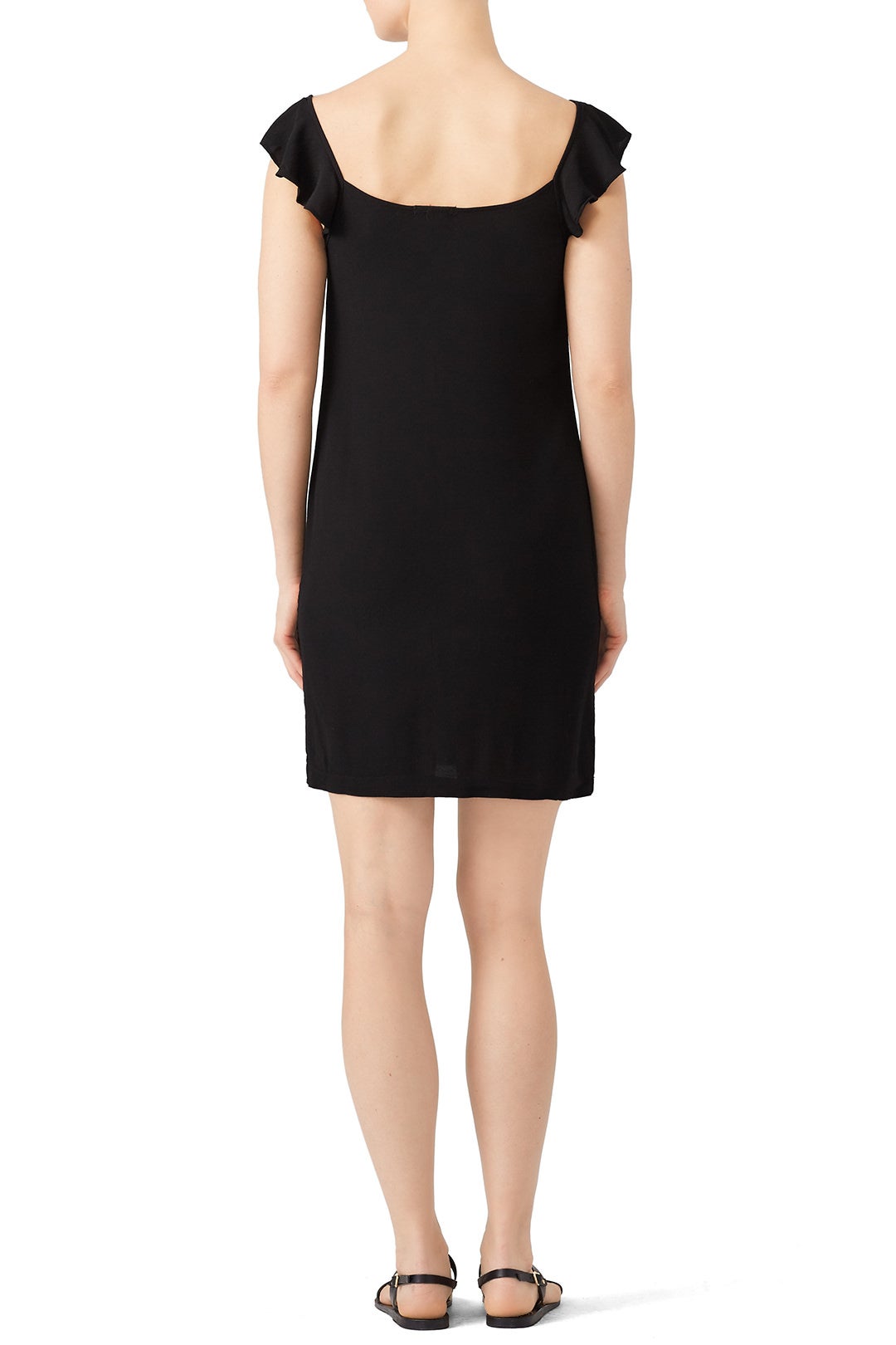 Flutter Sleeve Slip Dress by MONROW 2