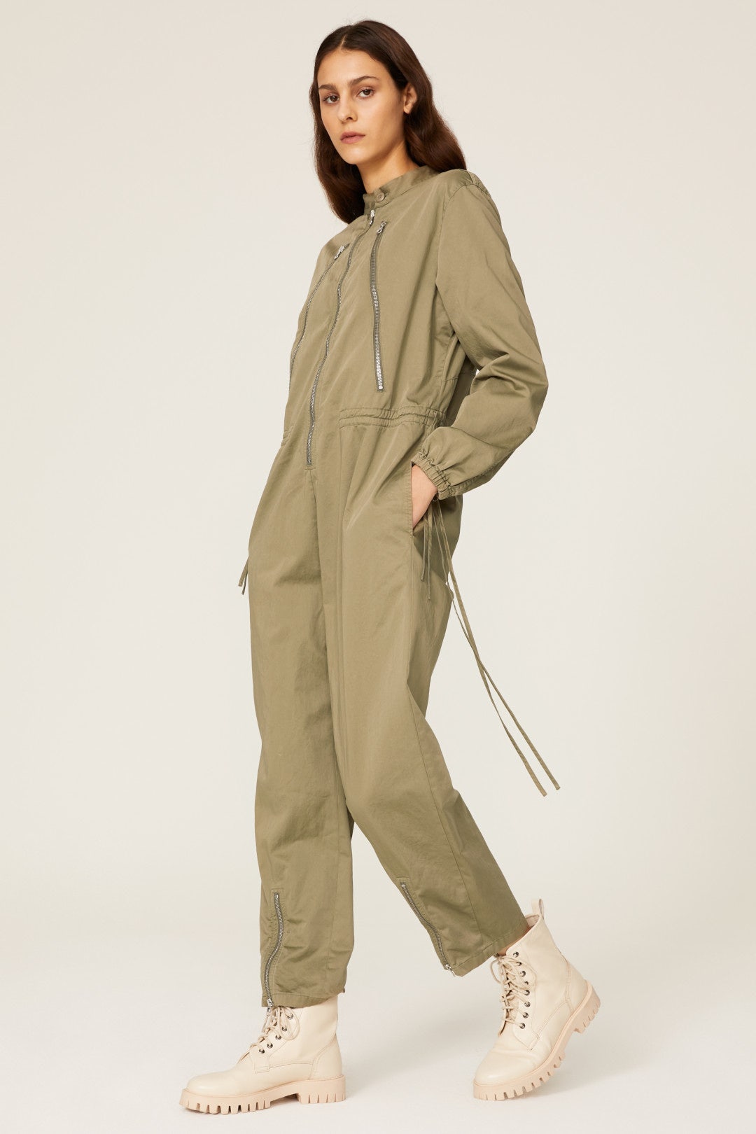 Zip Detail Jumpsuit by MM6 Maison Margiela 1