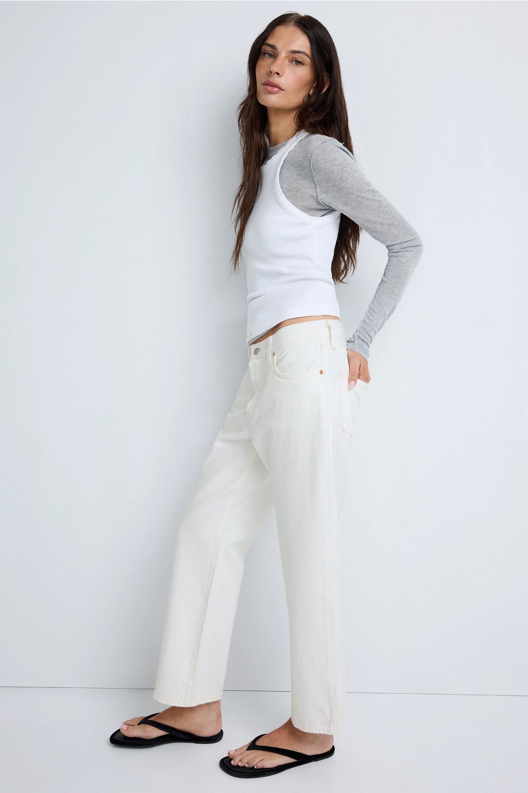 White 501 90s Ankle Jeans by Levi's 2