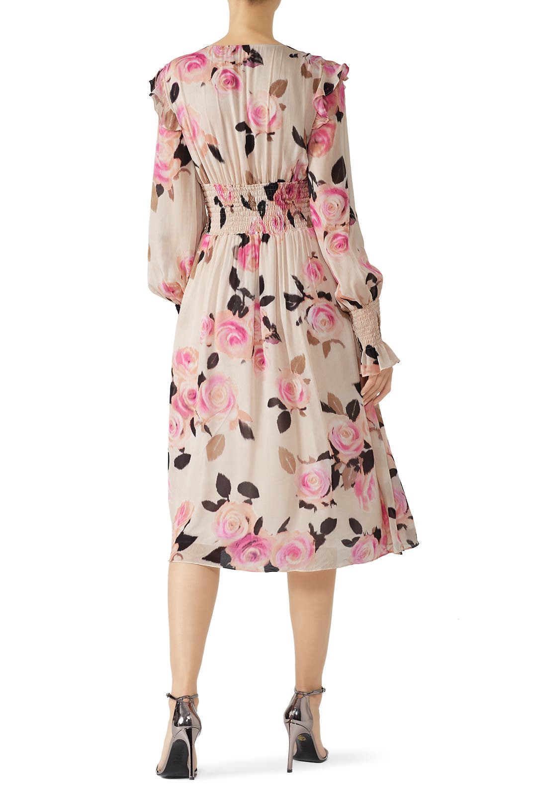 【ROKSANDA】 PINK×NAVYノースリーブ TRAPEZE DRESS Shop All | Roksanda | ROKSANDA