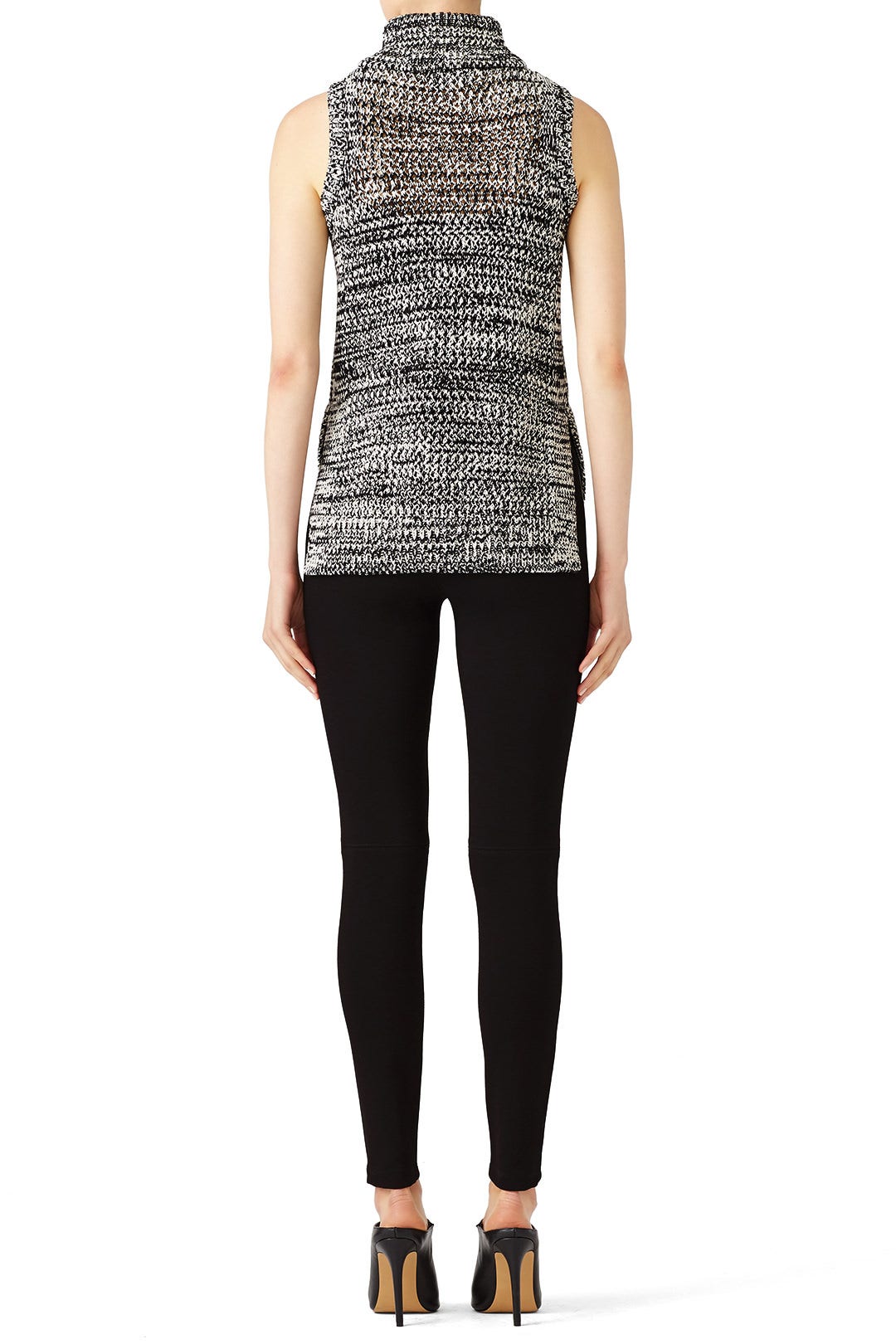 Black Faux Leather Leggings by Slate & Willow 2