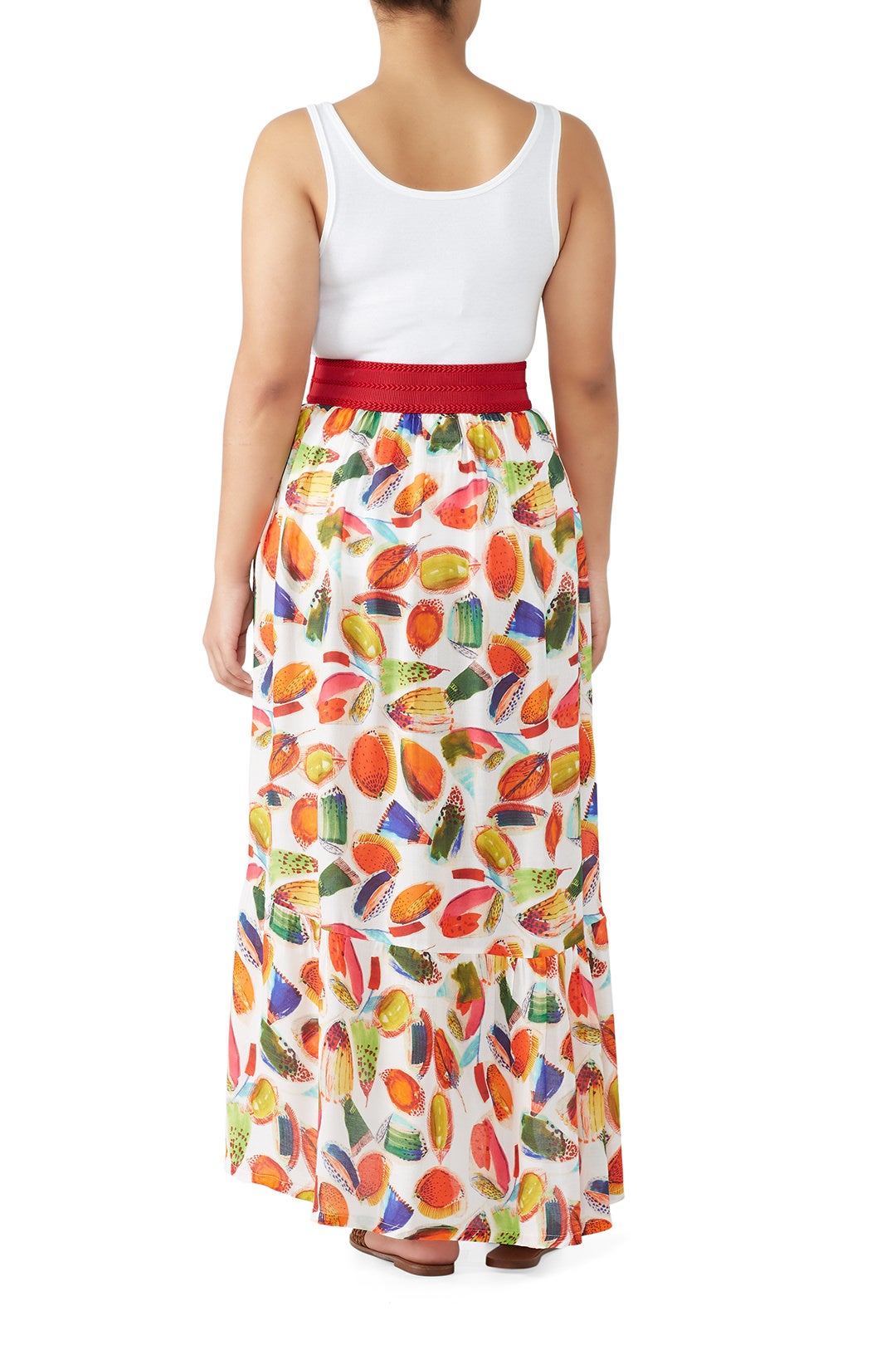 Fruit Printed Midi Skirt by Aldomartins 5