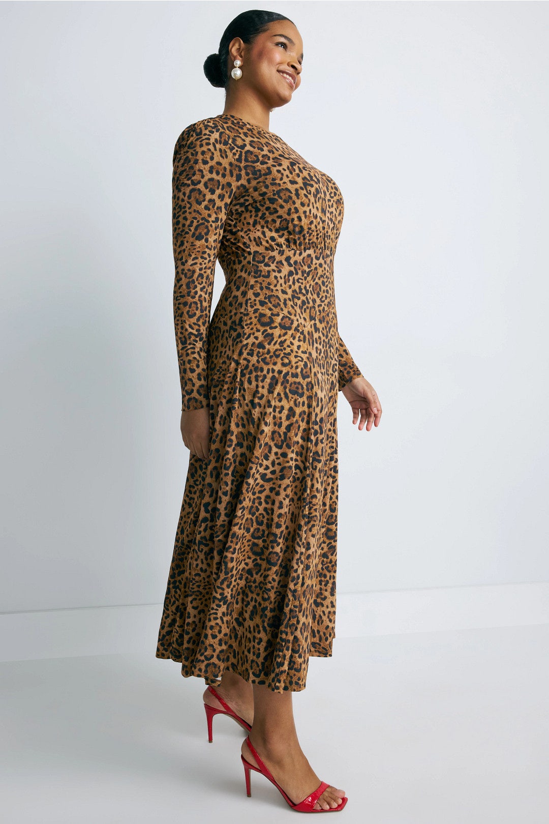 Animal Print Midi Dress by Rixo x RTR 6