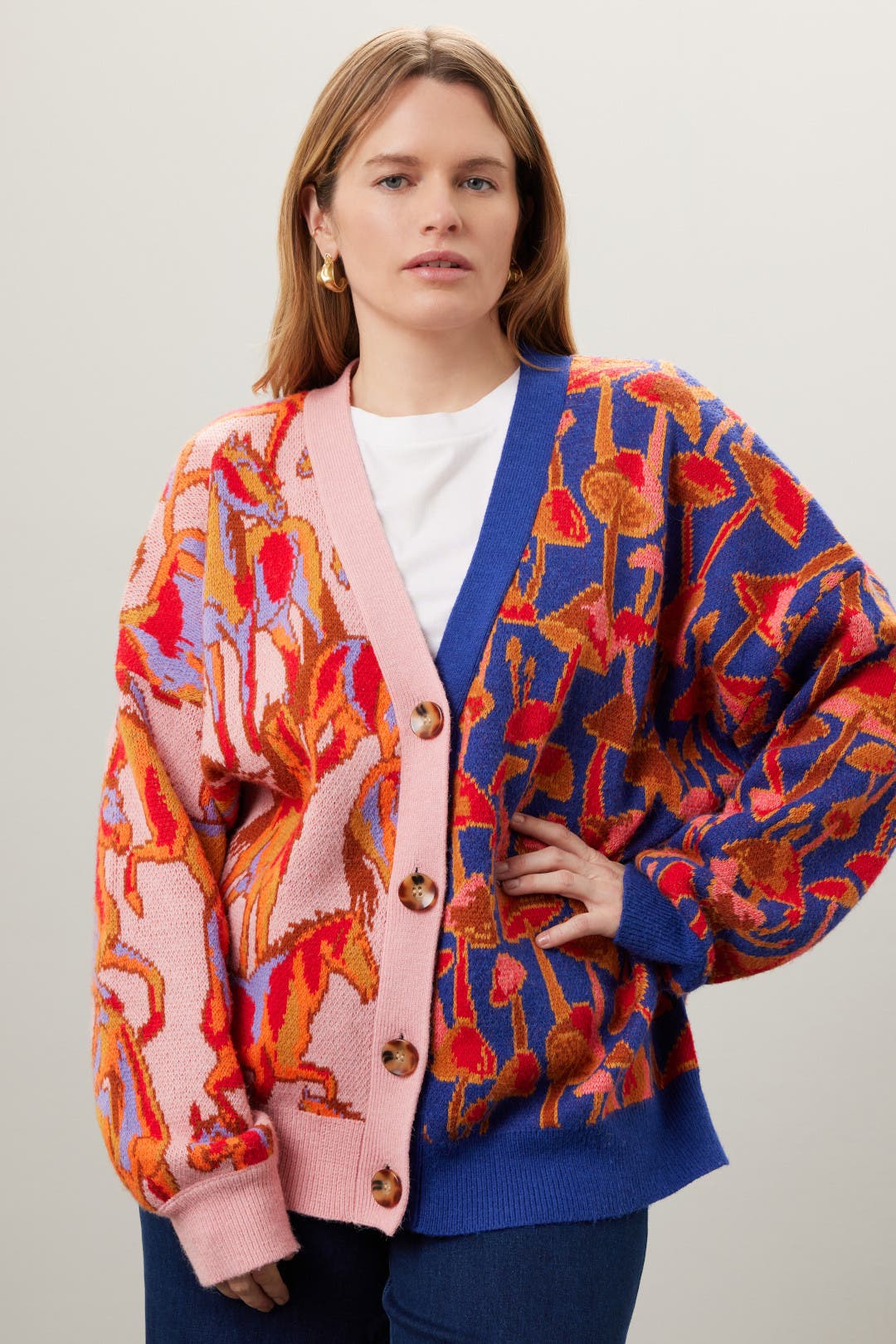 Mixed Mushroom Cardigan by FARM Rio | Rent the Runway