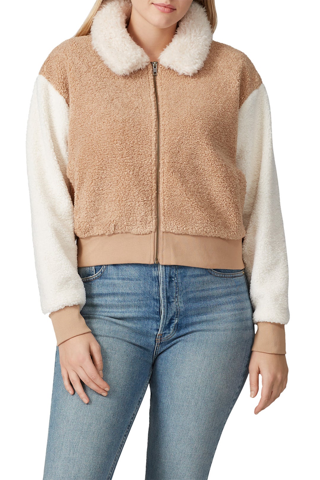 Mix Faux Fur Bomber Jacket by MINKPINK 6