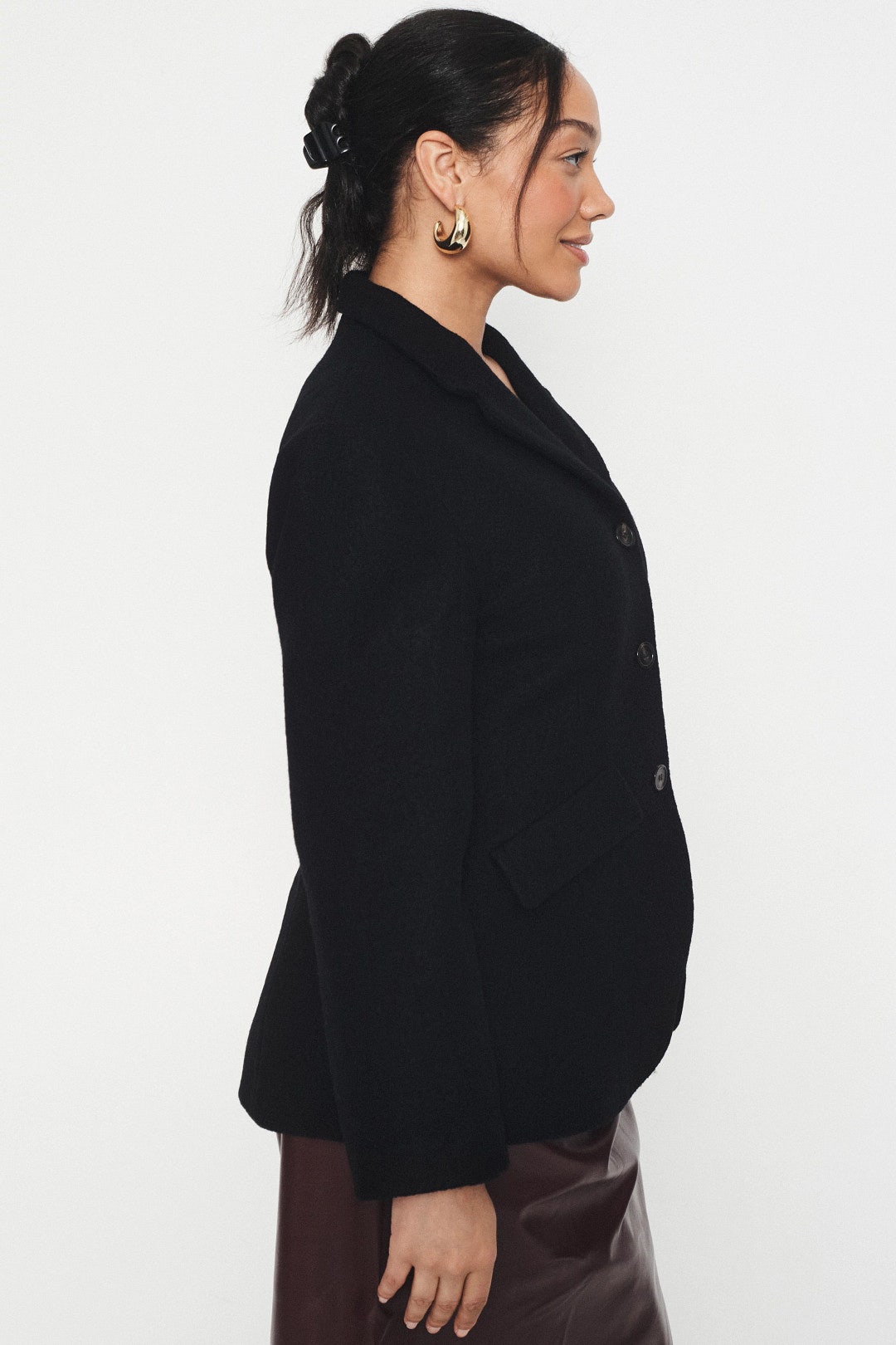 Marina Wool-Blend Sculpted Blazer by Modern Citizen 6