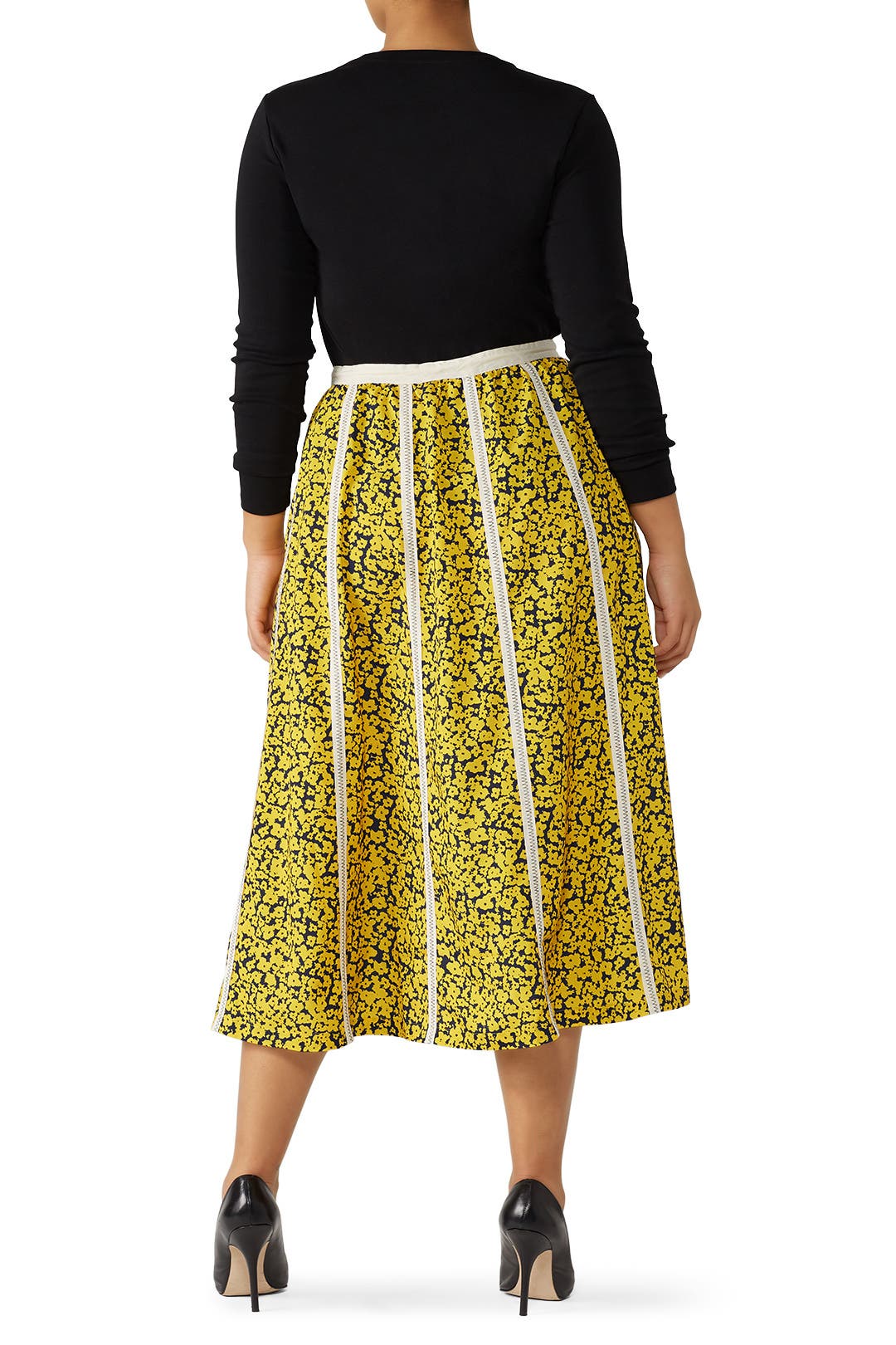 Striped Drawstring Skirt by Derek Lam 10 Crosby x RTR | Rent the