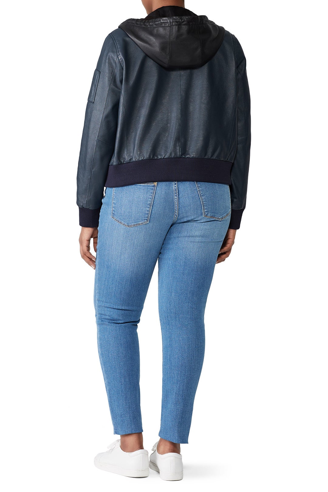 Hooded Leather Bomber by Samantha Sipos 5