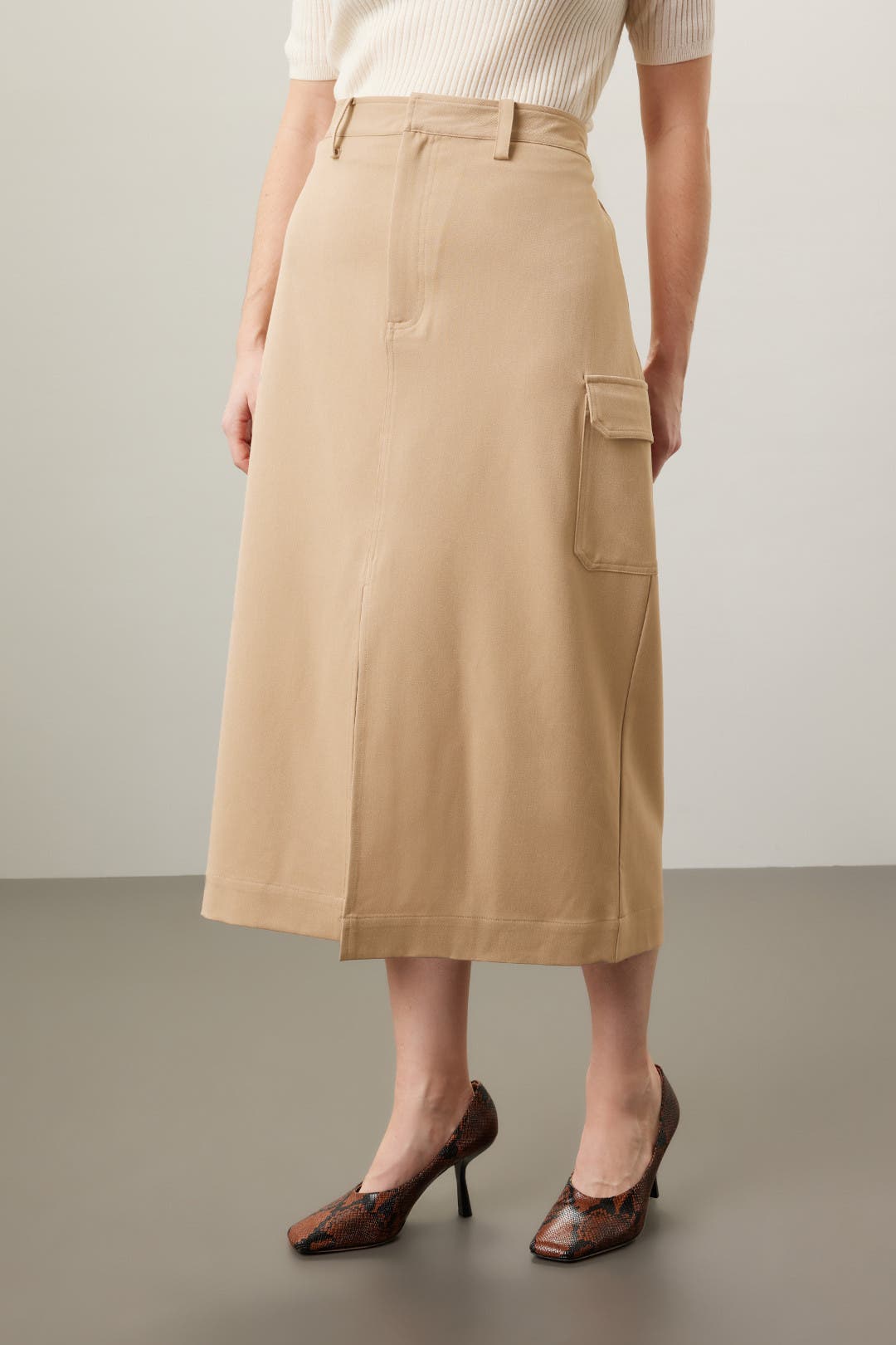 Cargo Midi Skirt by Great Jones | Rent the Runway