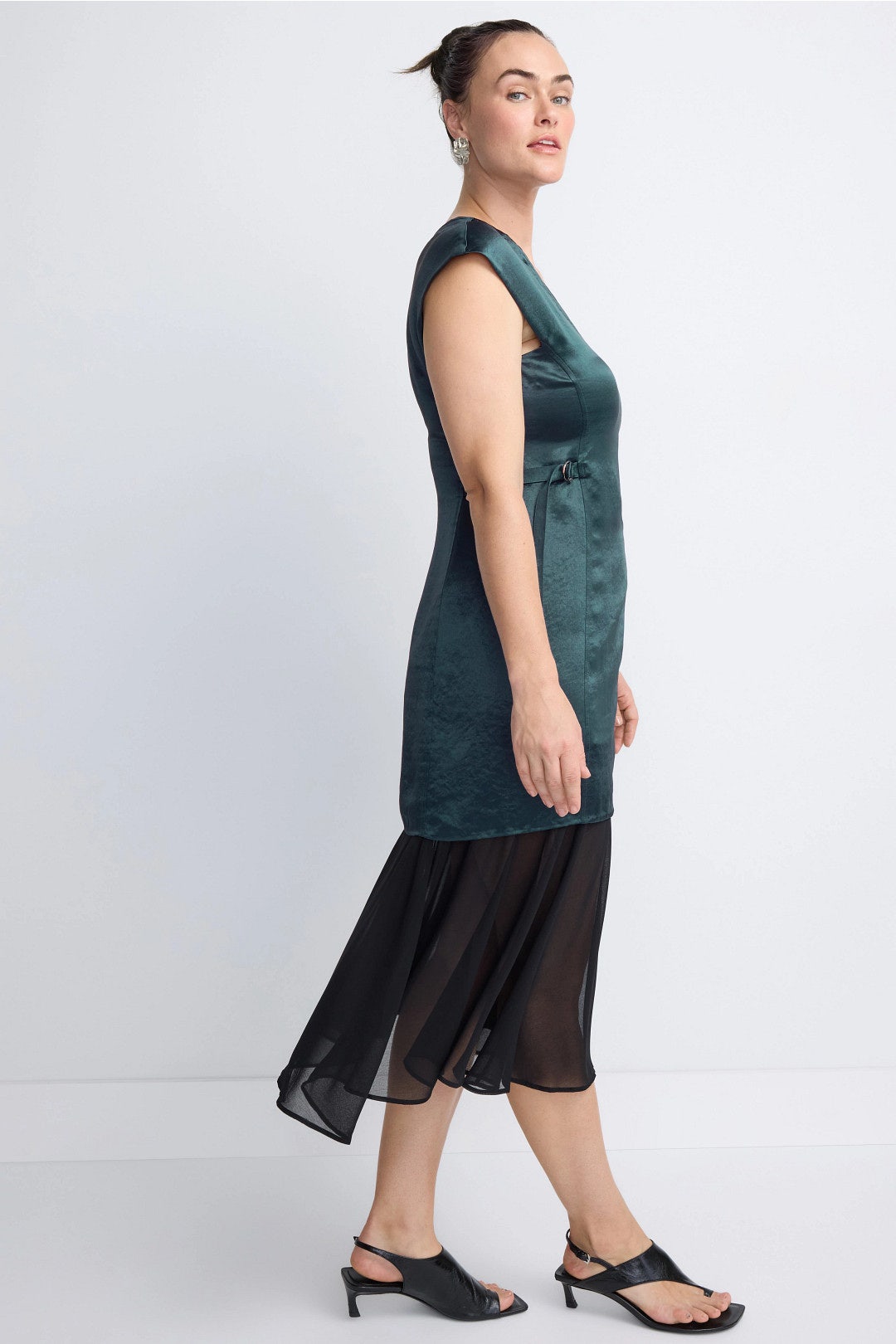 Satin Chiffon Combo Dress by 3.1 Phillip Lim 6