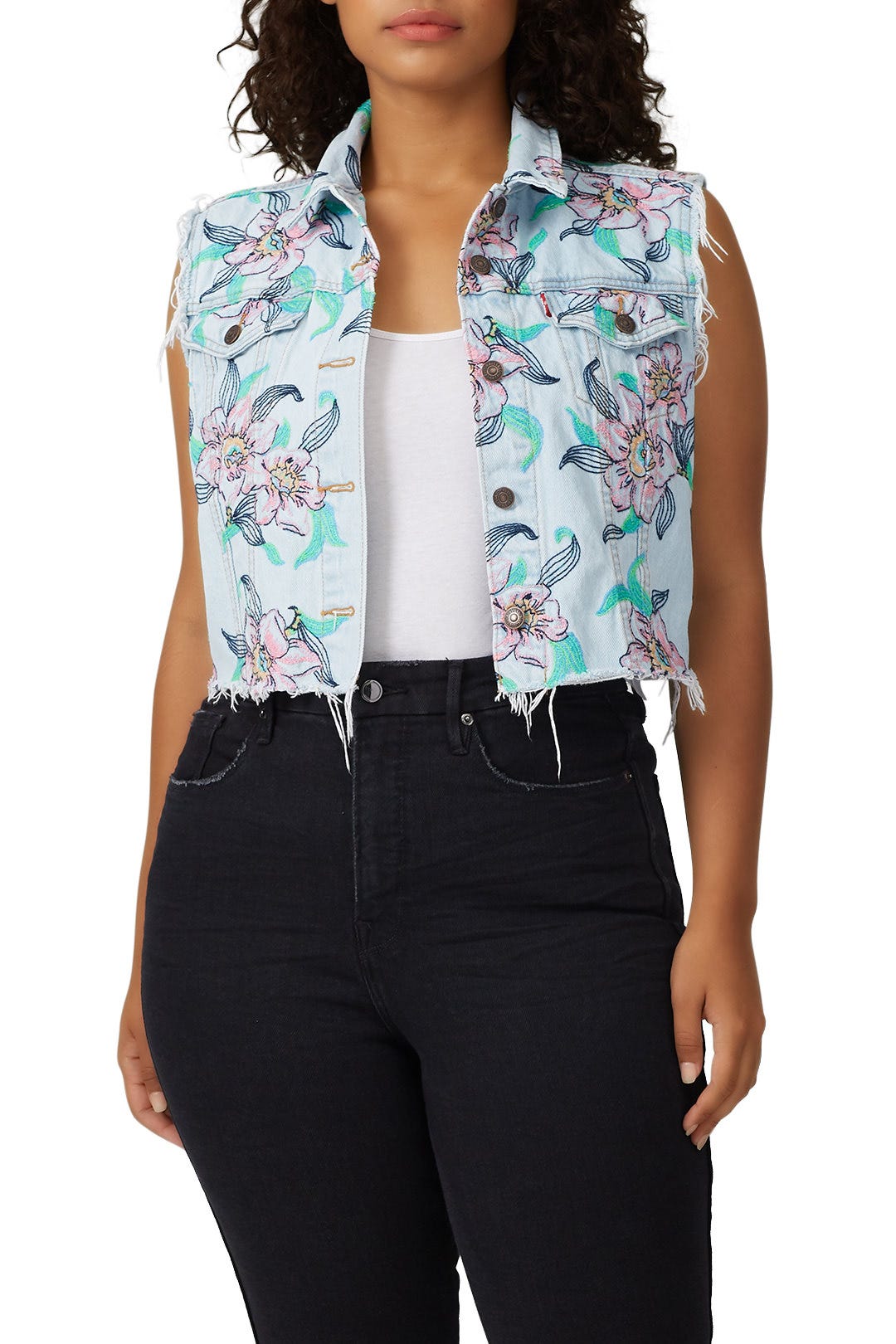 Floral Crop Vest by Levi's 4