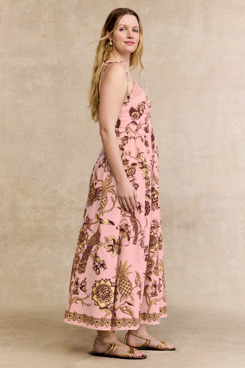 Tropical Pink Laces Midi Dress by FARM Rio - Photo 6