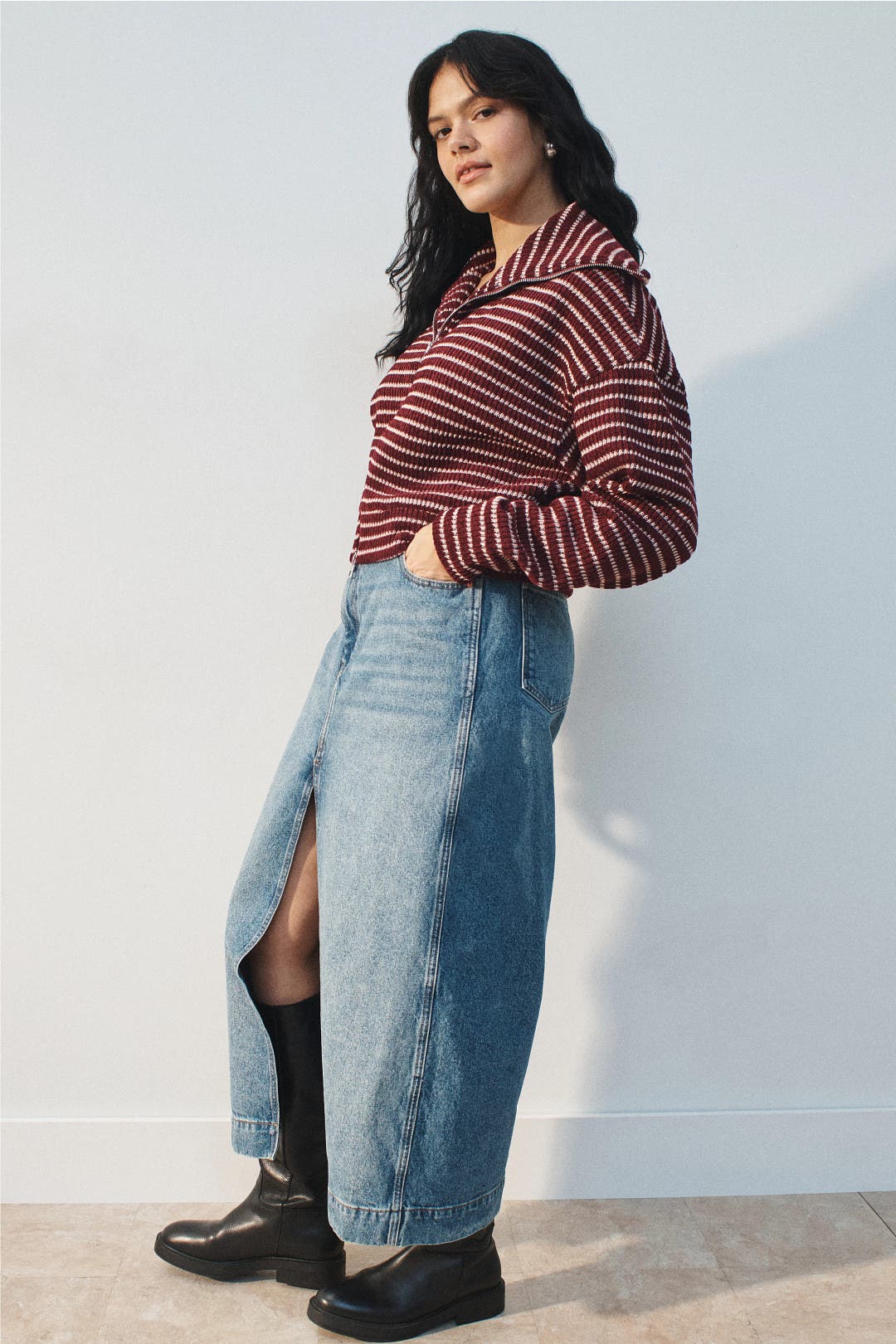  3本ライン ジップアップジャケット XS Zip Up Jacket by Madewell | Rent the Runway