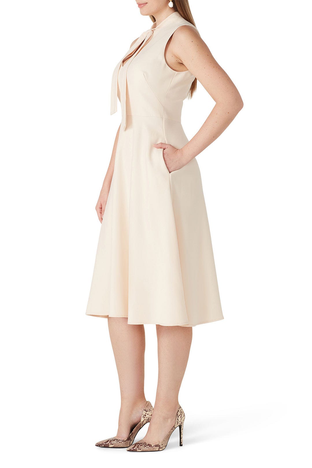Cream Carolina Dress by Black Halo 5