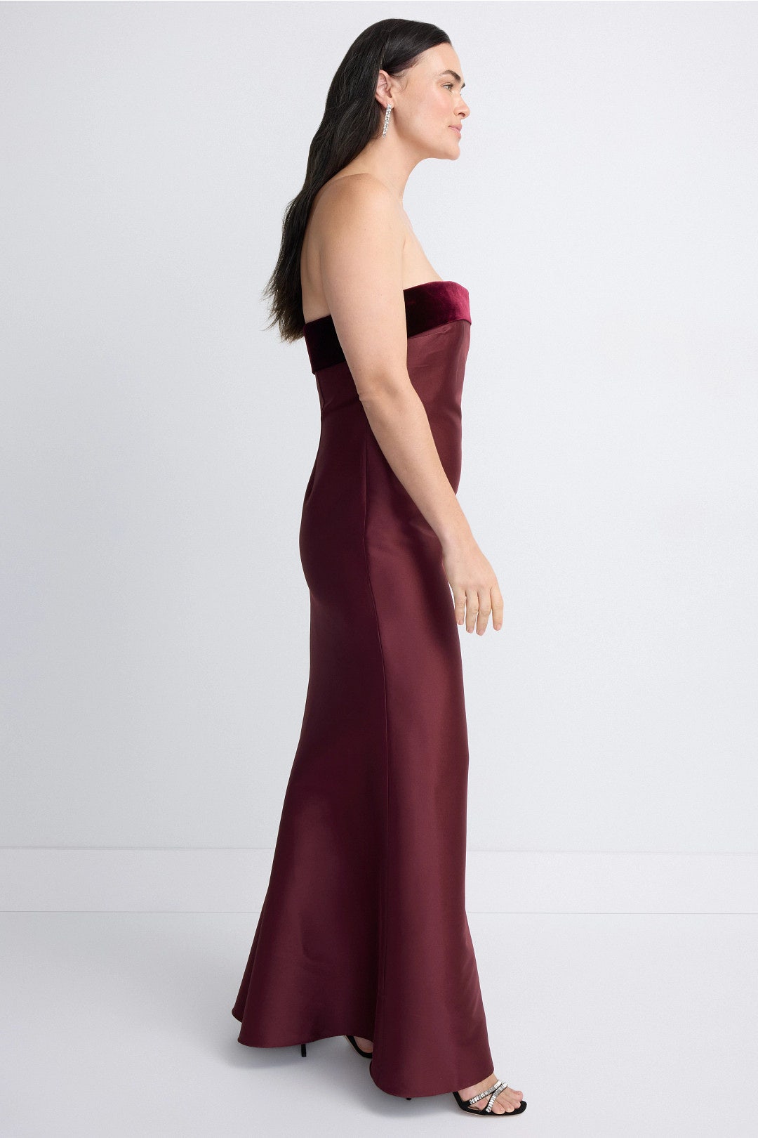 Strapless Combo Gown by Badgley Mischka 6