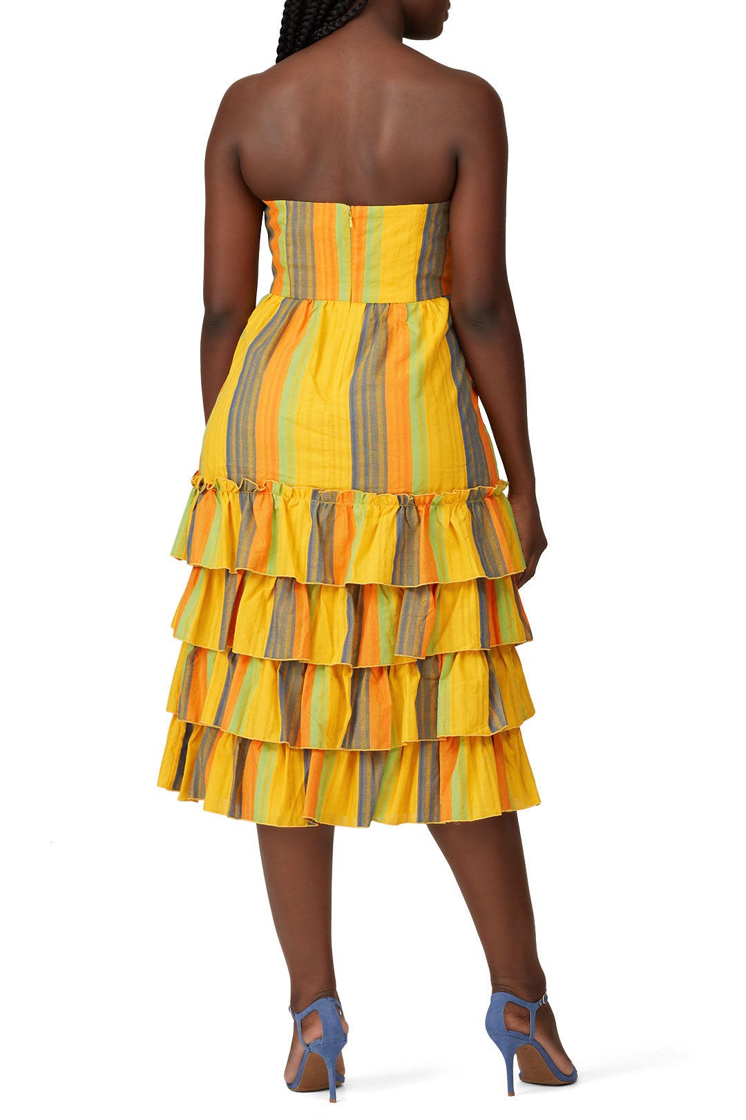 Strapless Imperial Midi Dress by La Maison Talulah 5