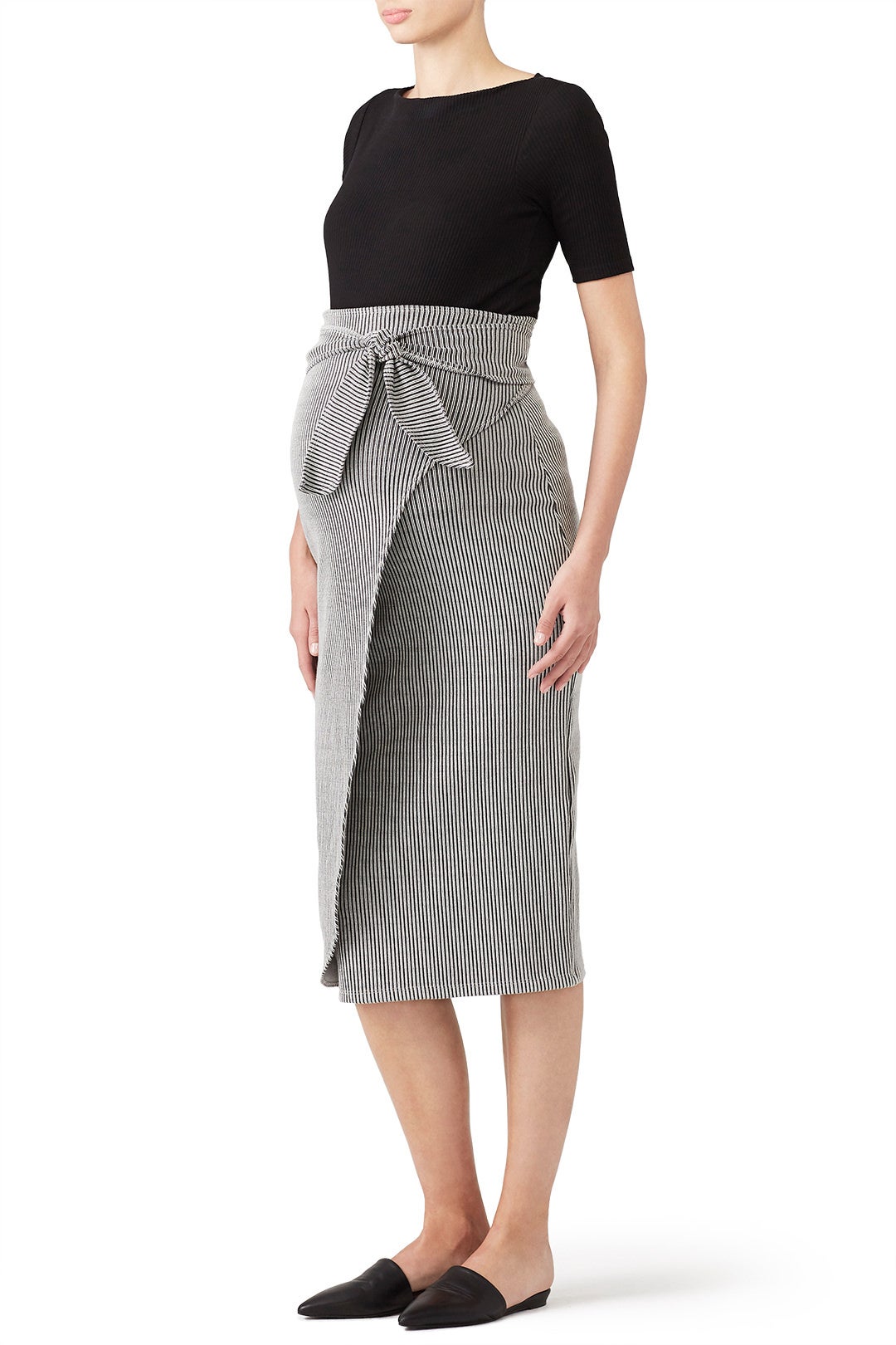 Ling Faux Wrap Skirt by Mara Hoffman 4