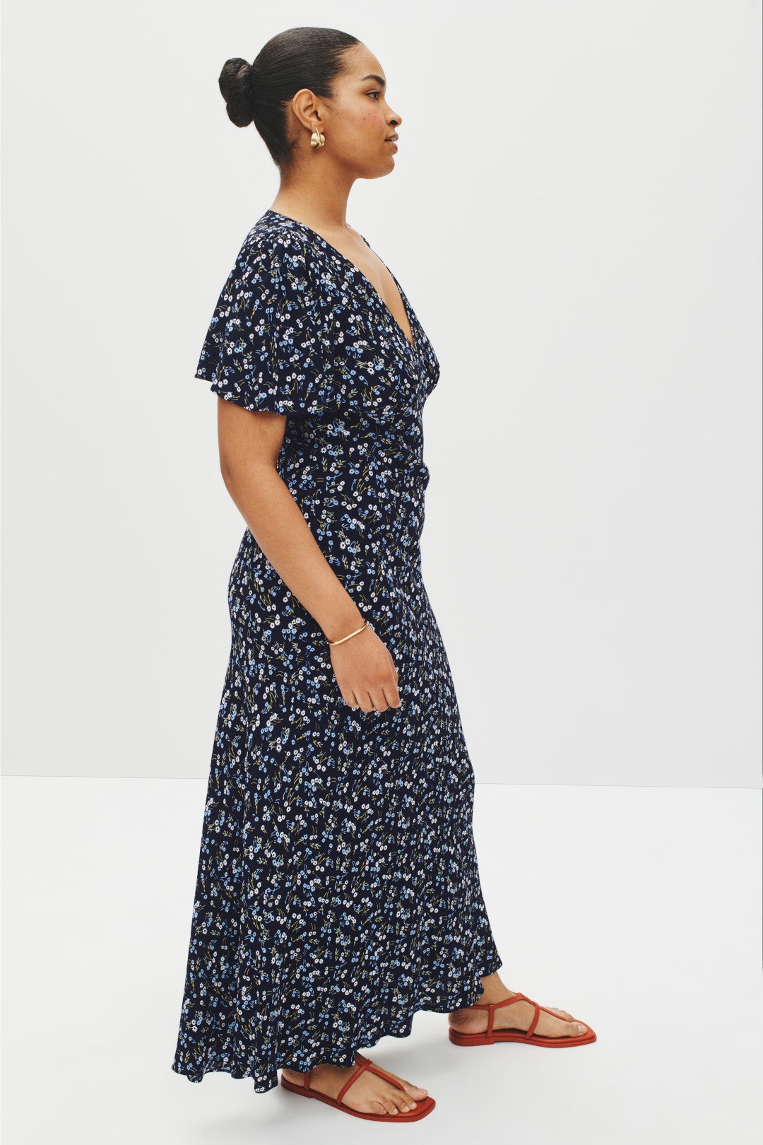 Seamed Flutter Sleeve Maxi Dress by Madewell 6