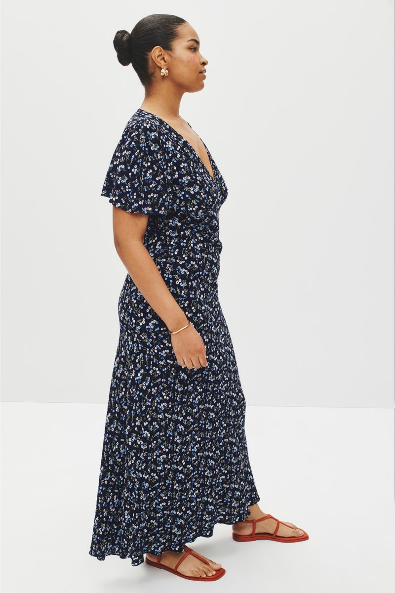 Seamed Flutter Sleeve Maxi Dress by Madewell - Photo 6