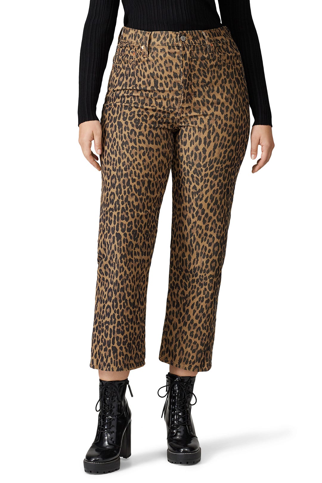 Cordoroy Ribcage Straight Ankle Jeans by Levi's 6