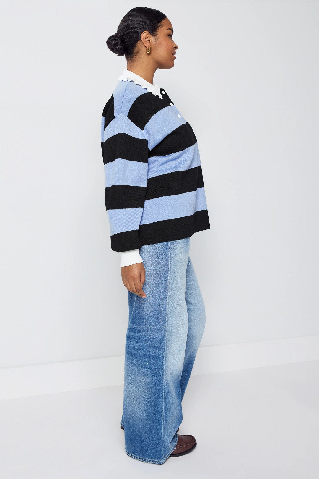 Manon Striped Rugby Shirt by Claudie Pierlot 6