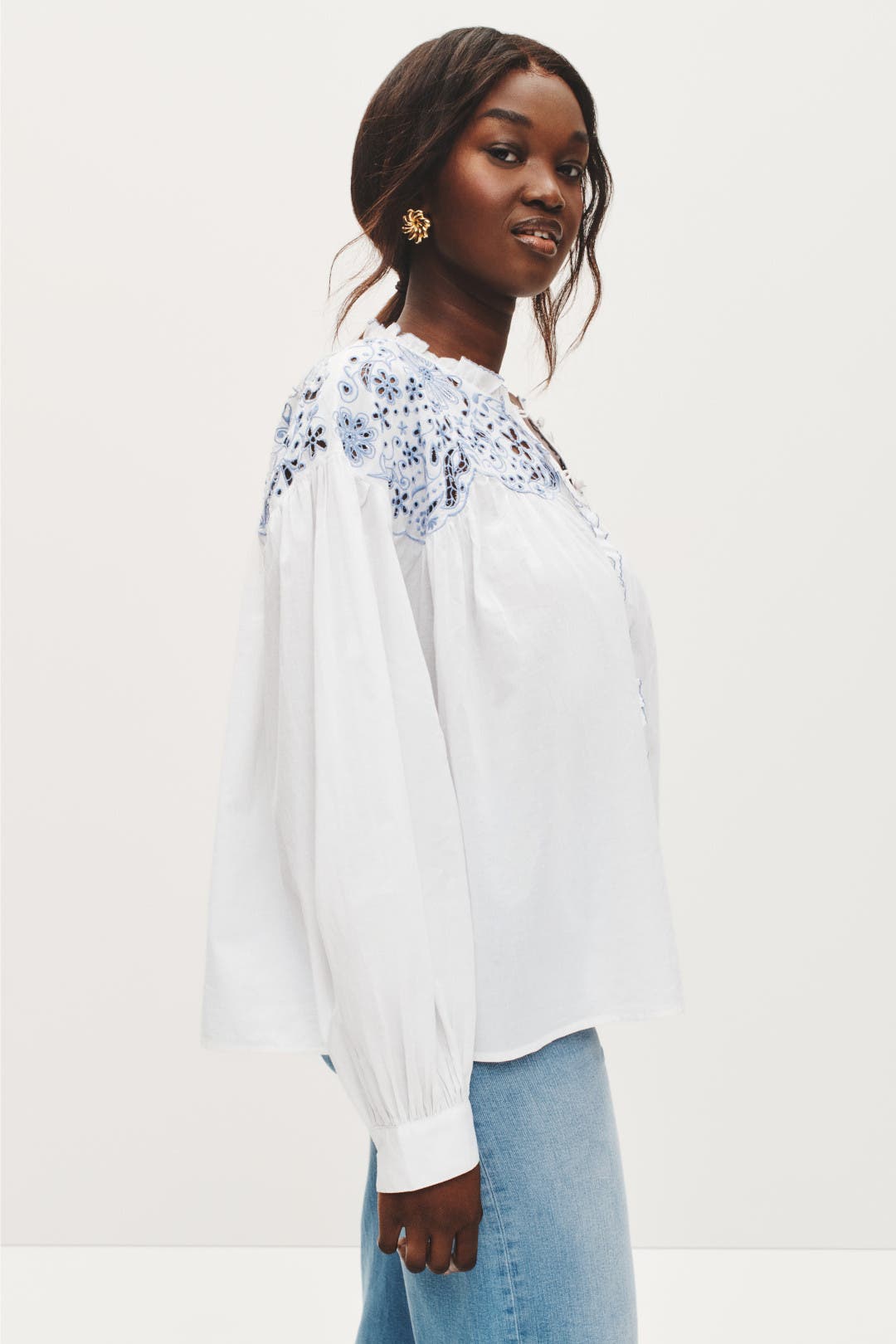 Floral Embroidered Blouse by kate spade new york | Rent the Runway