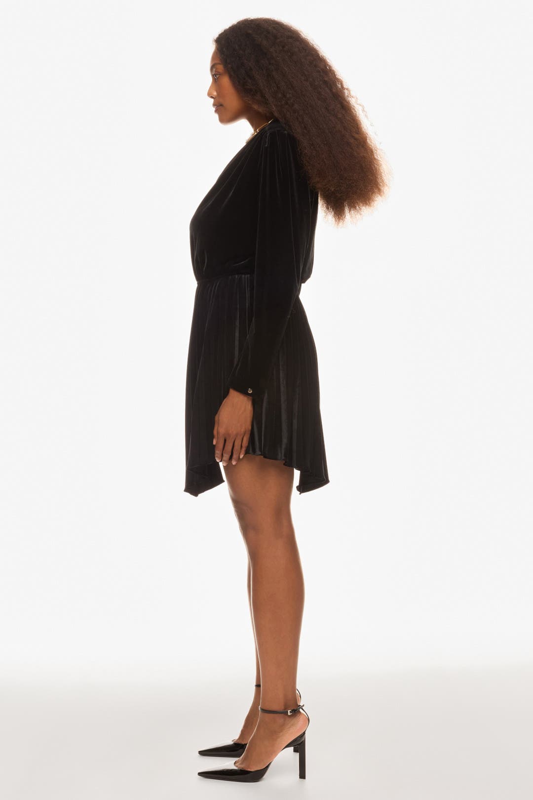 Long Sleeve Velvet Mini Dress by NISSA | Rent the Runway