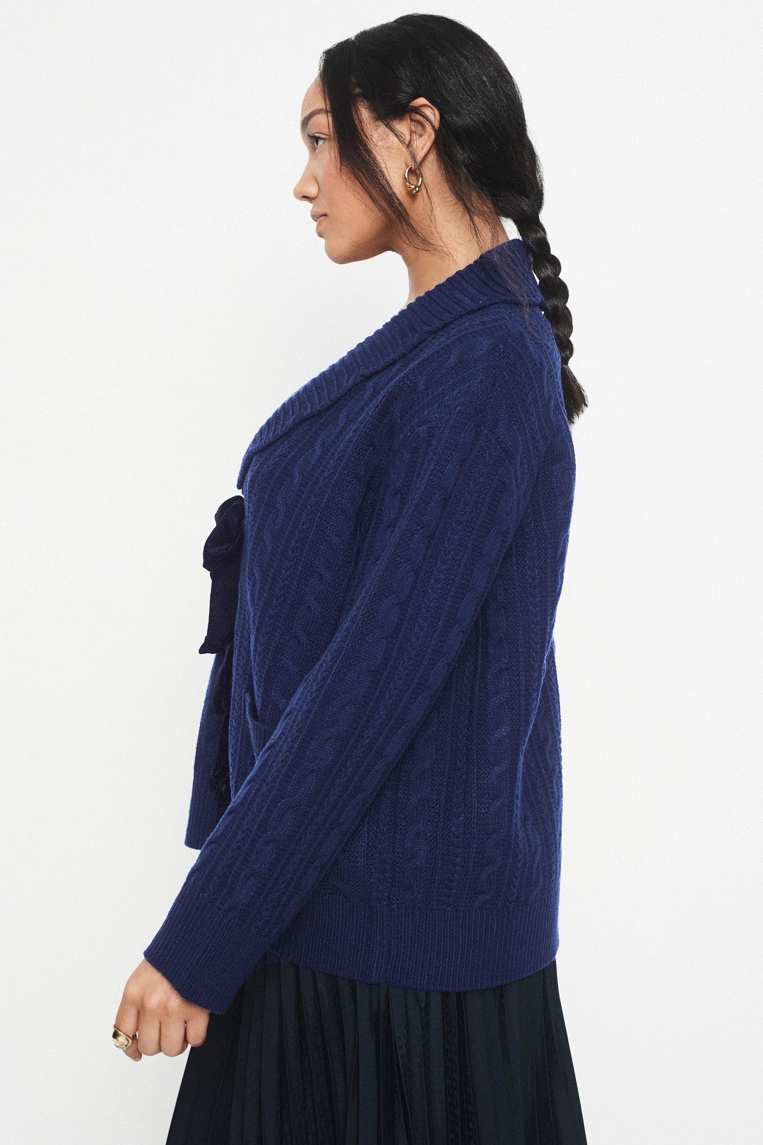 Velvet Bow Tie Cardigan by Sea NY x RTR 6