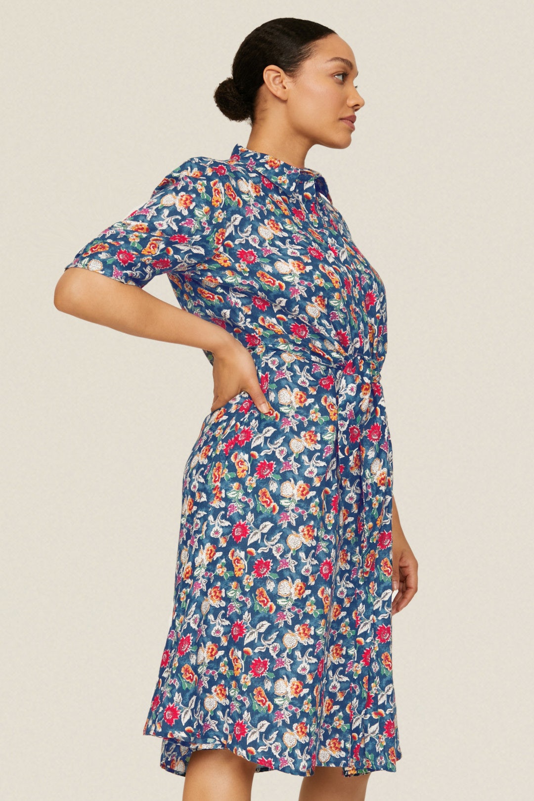 Floral Tie Waist Shirtdress by Lauren Ralph Lauren 6