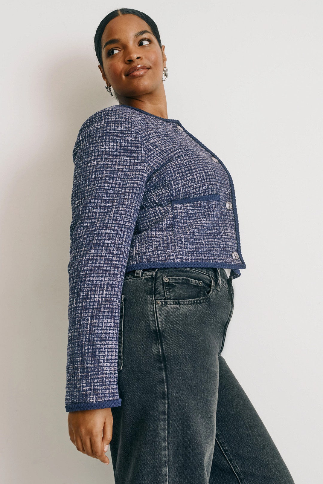 Patch Pocket Tweed Jacket by Laundry by Shelli Segal 6