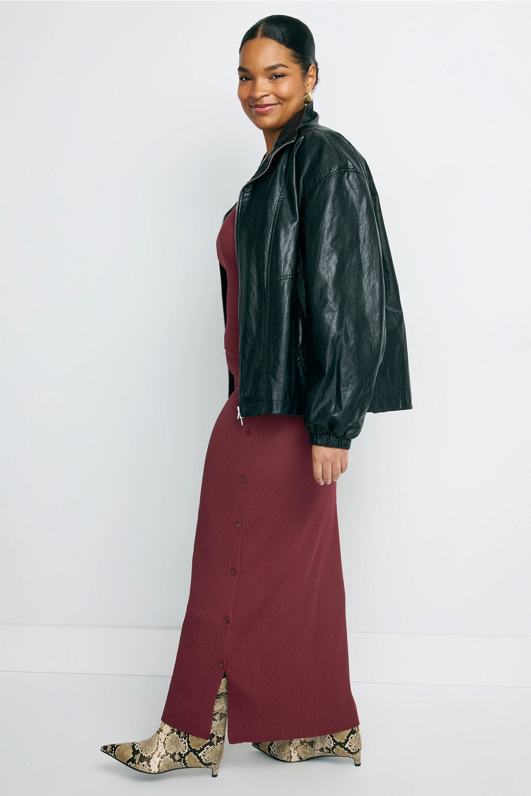 Rib Knit Skirt by SIMKHAI 6