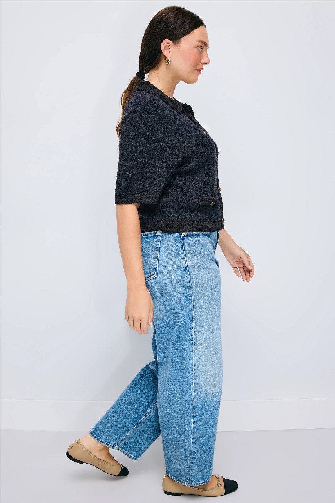 Navy Marie Cardigan by Veronica Beard 3
